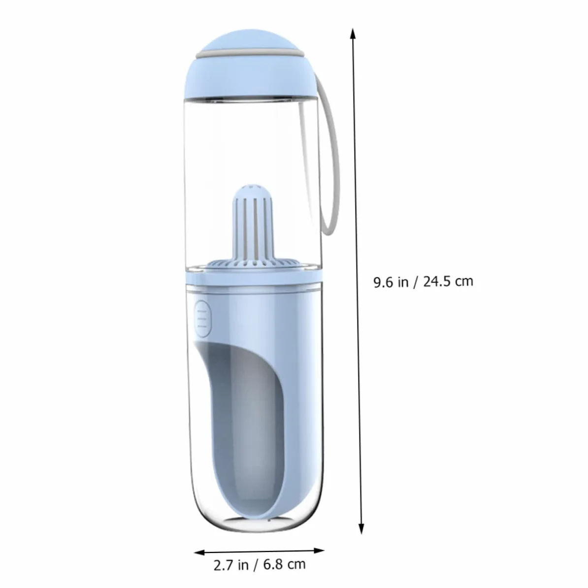 Beavorty Borraccia per Animali da 330ml, Design a U, Apertura Ampia e Uso Mano, di Perdite, per Gatti e Cani in Viaggio