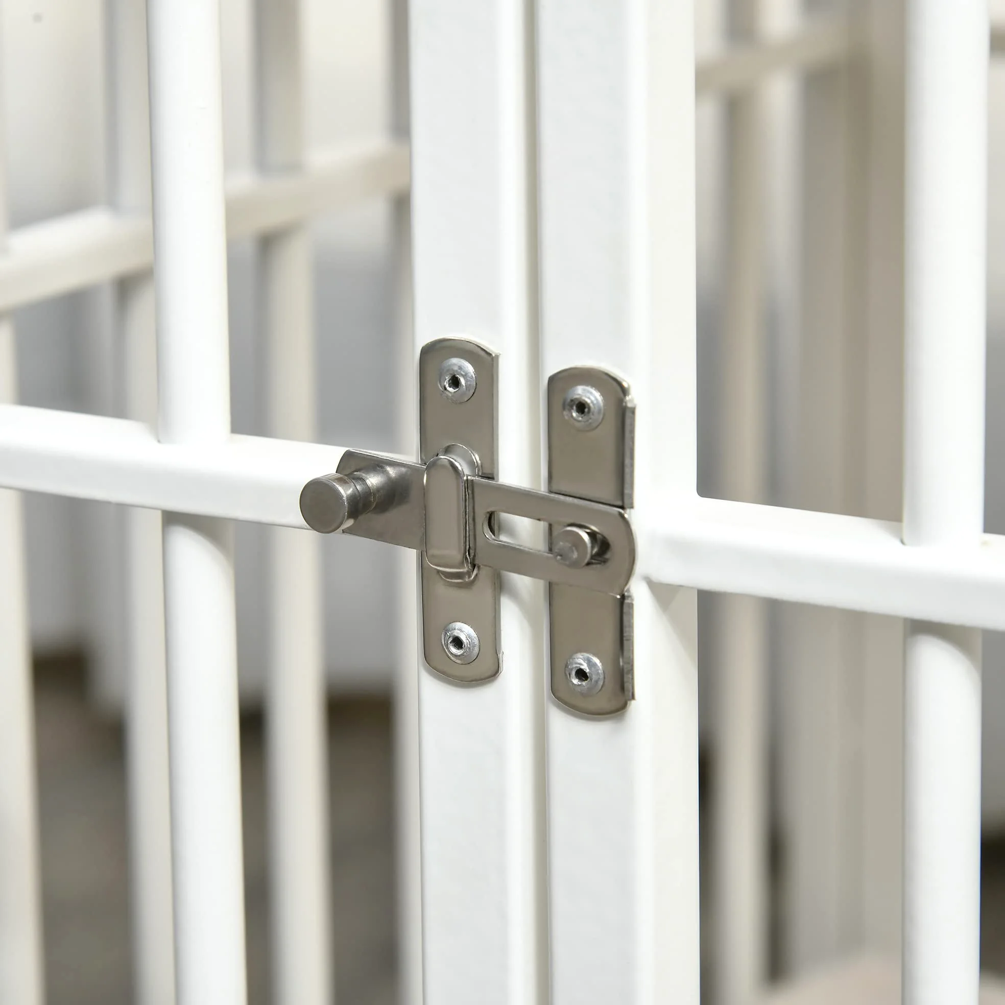 PawHut Casetta per Cani da Interno in Legno e Acciaio, Kennel con Cuscino Rimovibile e Lavabile per Cani di Piccola Taglia, Quercia
