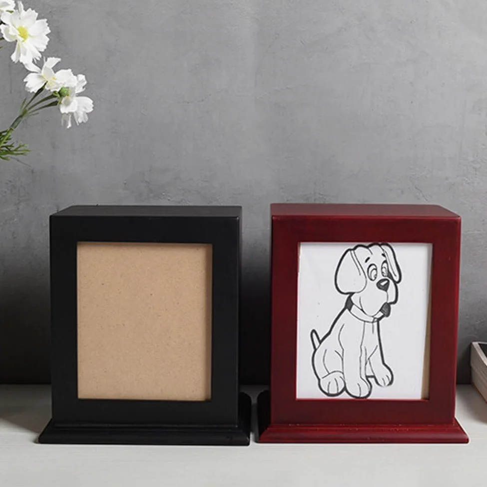 Urna Per Animali Domestici in Legno Con Cornice Per Foto Scatola Commemorativa Per Ceneri Di Bara Per Animali Domestici Portacenere Per Animali Domestici Per Cani Di Gatto Coniglio Ceneri Di Piccoli