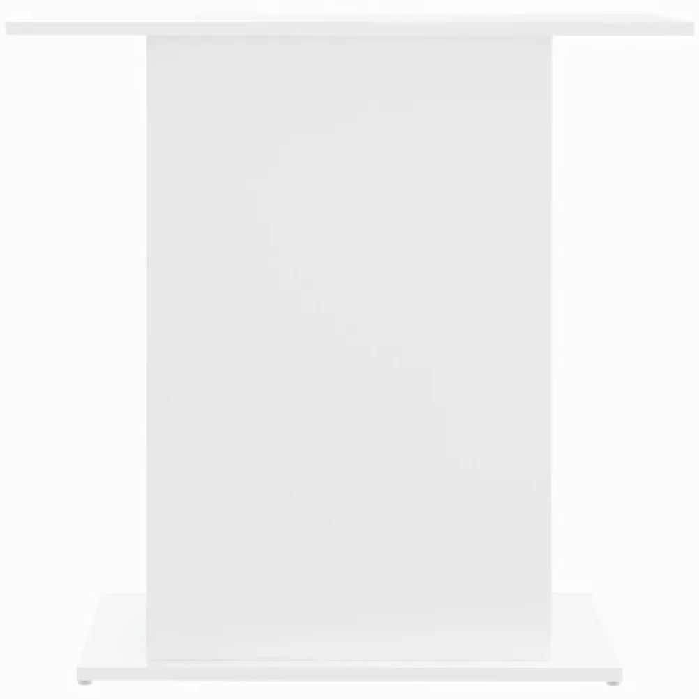 Supporto per acquario, bianco, 75 x 36 x 72,5 cm, in legno, stabile armadietto per acquario con scomparti aperti per riporre mangime per pesci e accessori, design sottile per soggiorno