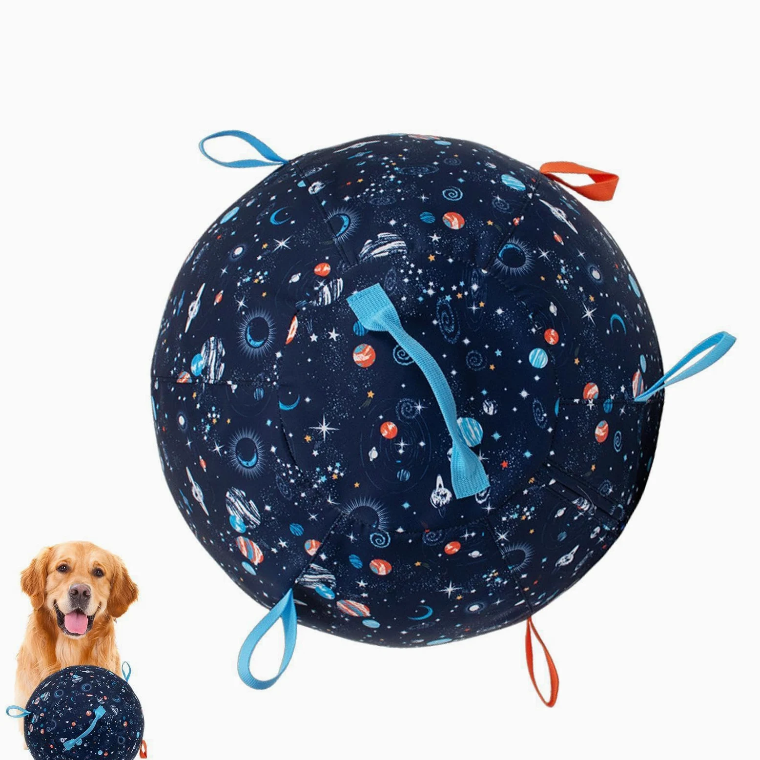 Palla Da Pascolo Per Cani Grande Forniture Interattive Antiscoppio Interno | Palla Istintiva Interattiva Animali Anti Noia Stimolazione Addestramento