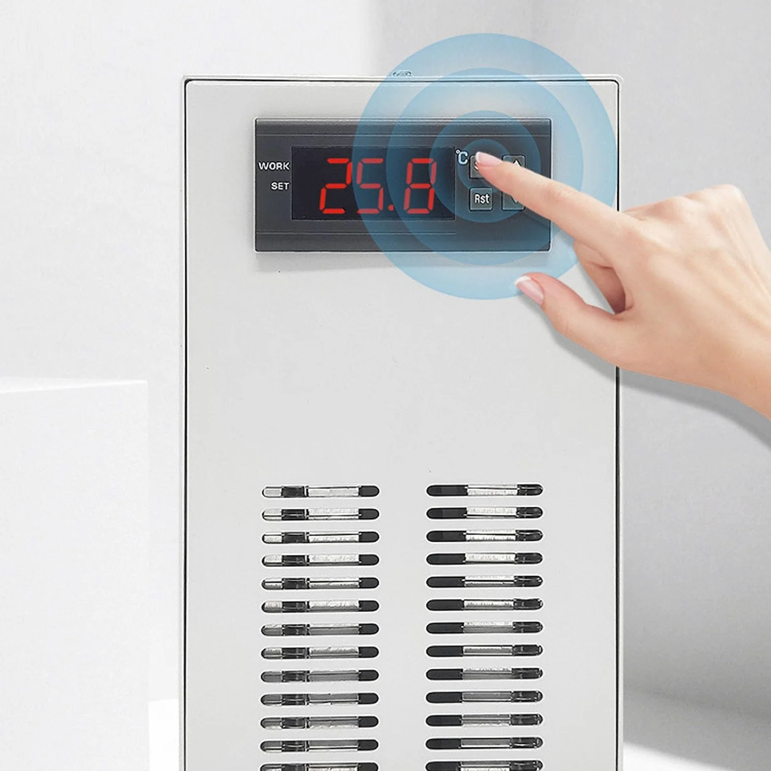 Bewinner Refrigeratore per Serbatoio d'Acqua, Mantiene la Temperatura Ottimale Refrigeratore d'Acqua per Acquario, Raffreddamento Elettronico Rapido, Funzionamento Silenzioso (Spina