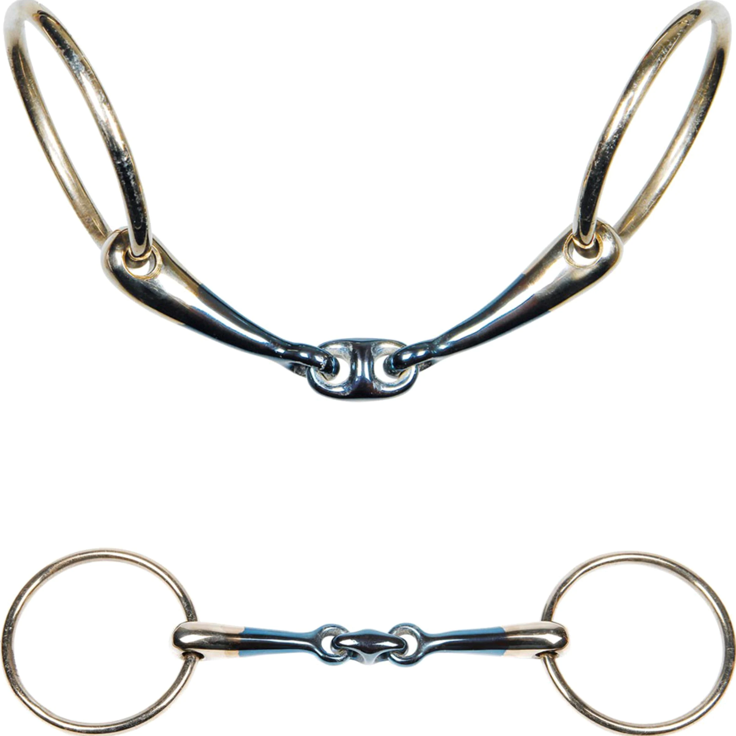 Harry's Horse Doppio Snodo Horse briglia anatomico Sweet Iron 14 mm