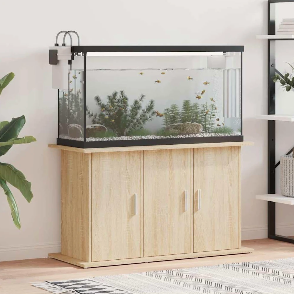 Generico Supporto Acquario 101x41x58 cm Legno Multistrato Rovere Sonoma,Supporti per acquari