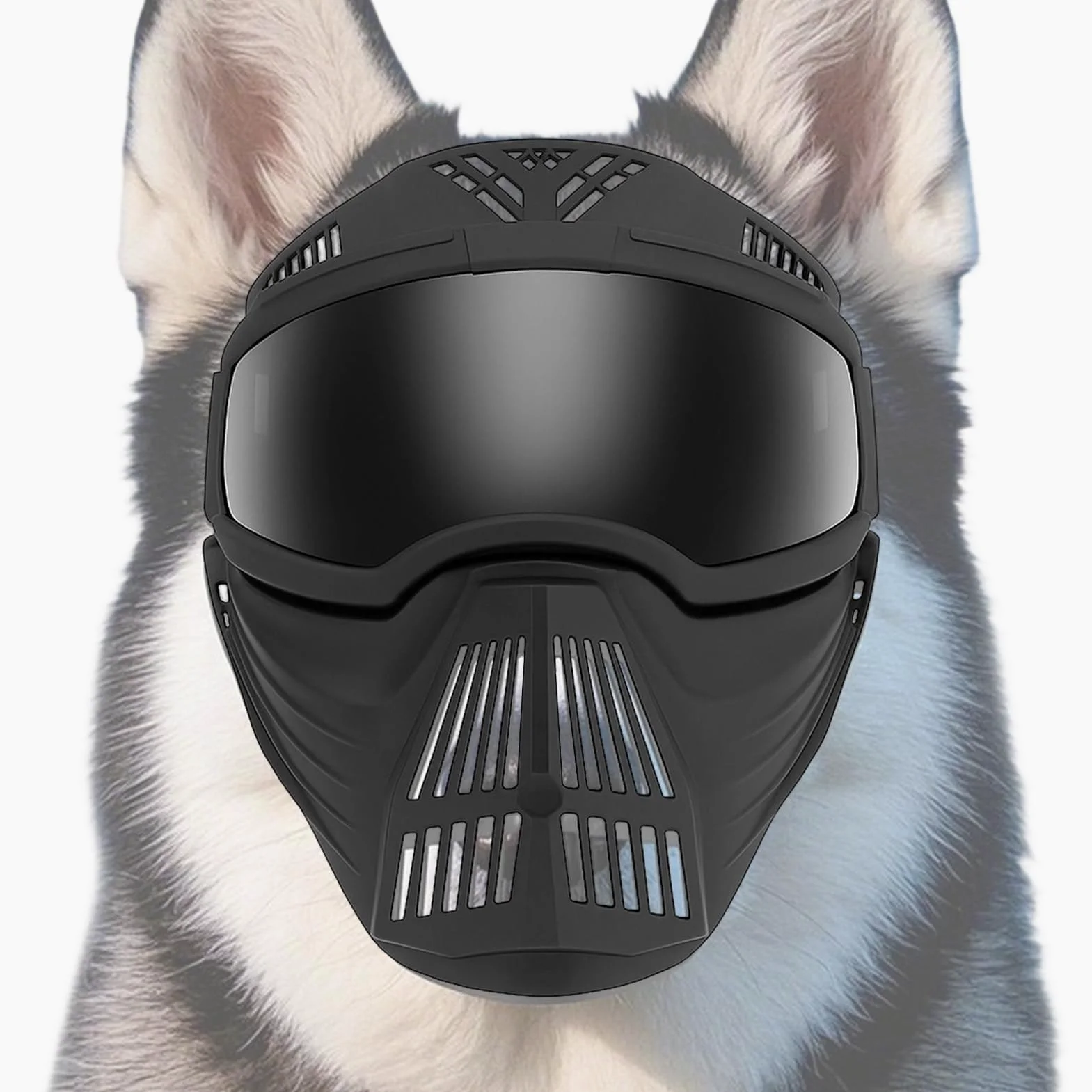 Occhiali Per Cani Occhiali Antiappannamento Con Copribocca | Maschera Protettiva Regolabile con Protezione UV e Antivento per Addestramento e Campeggio Taglia Media e Grande Copertura