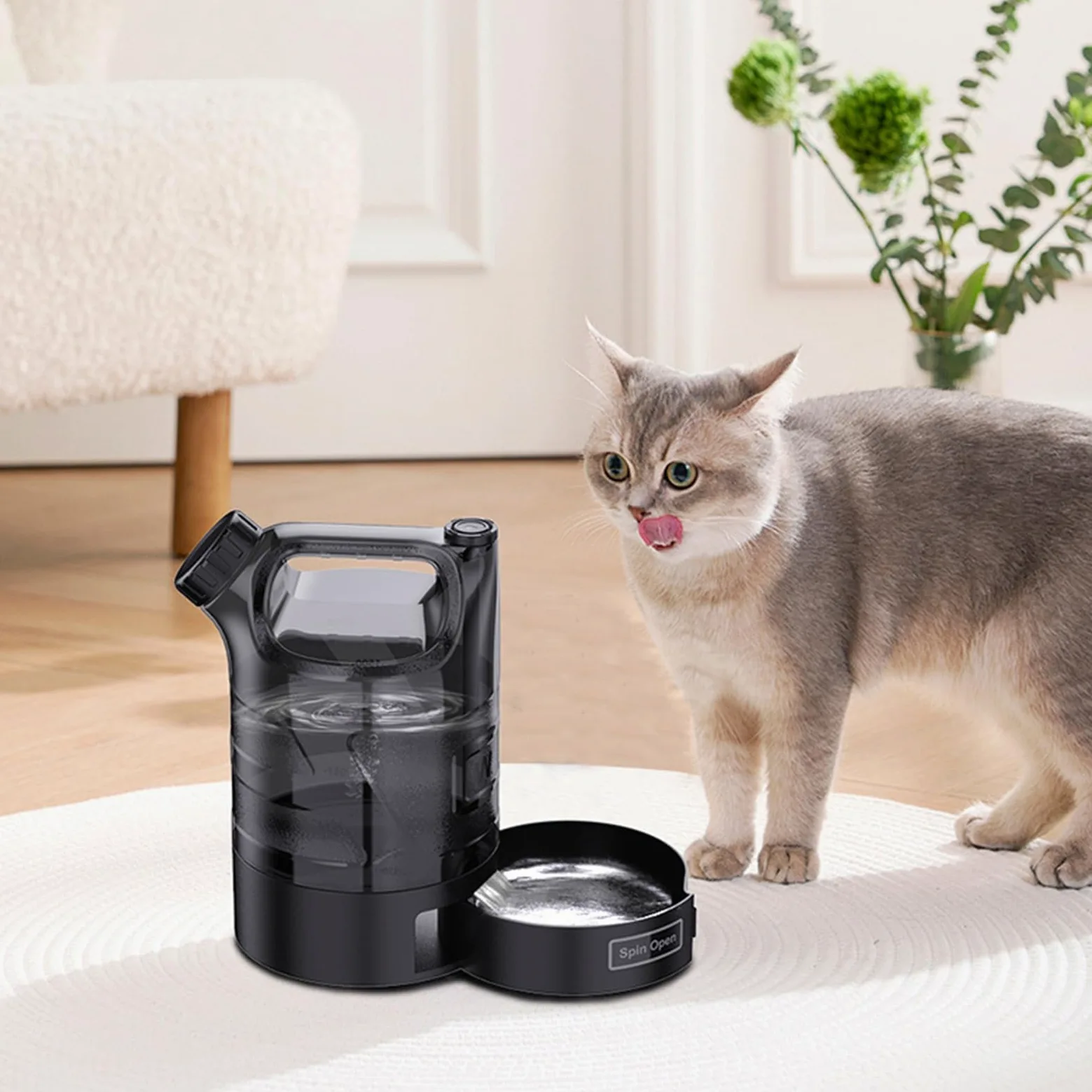Bottiglia d'Acqua da Viaggio per Cani Dispenser per Bere con Capienza | Borraccia Con Capienza Abbondante Per Campeggio, Viaggi, Aperto, Spiaggia, Escursionismo