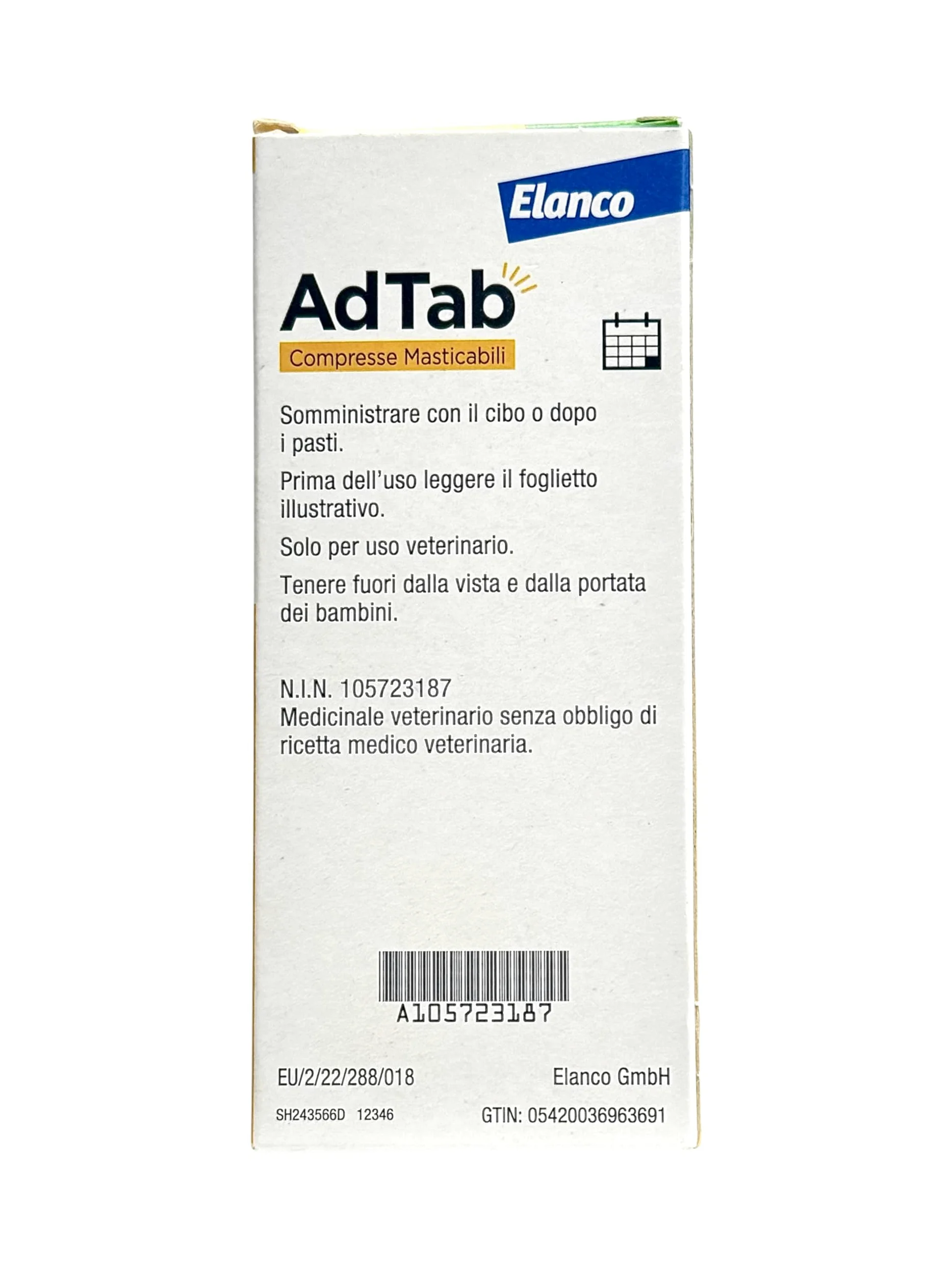 AdTab Compresse Masticabili per Cani >11-22 kg - 6 Compresse