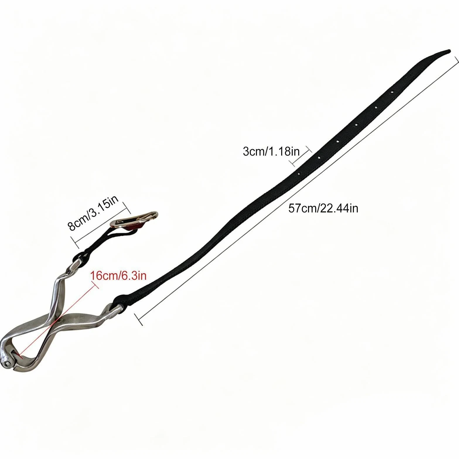 Collare per cavalli, dispositivo anti cribbing, clip di protezione per il collo, design comodo e sicuro, accessorio robusto e stabile per carrozze all'aperto, lavabiancheria da fienile pascolo