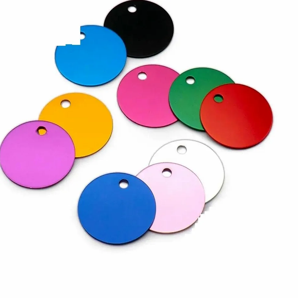 100 PZ Etichette Fai Da Te Incise Per Cani E Gatti Etichette Identificative Vuote In Alluminio Per Animali Domestici Pendenti Con Targhette Identificative Personalizzate Etichette Personalizzat