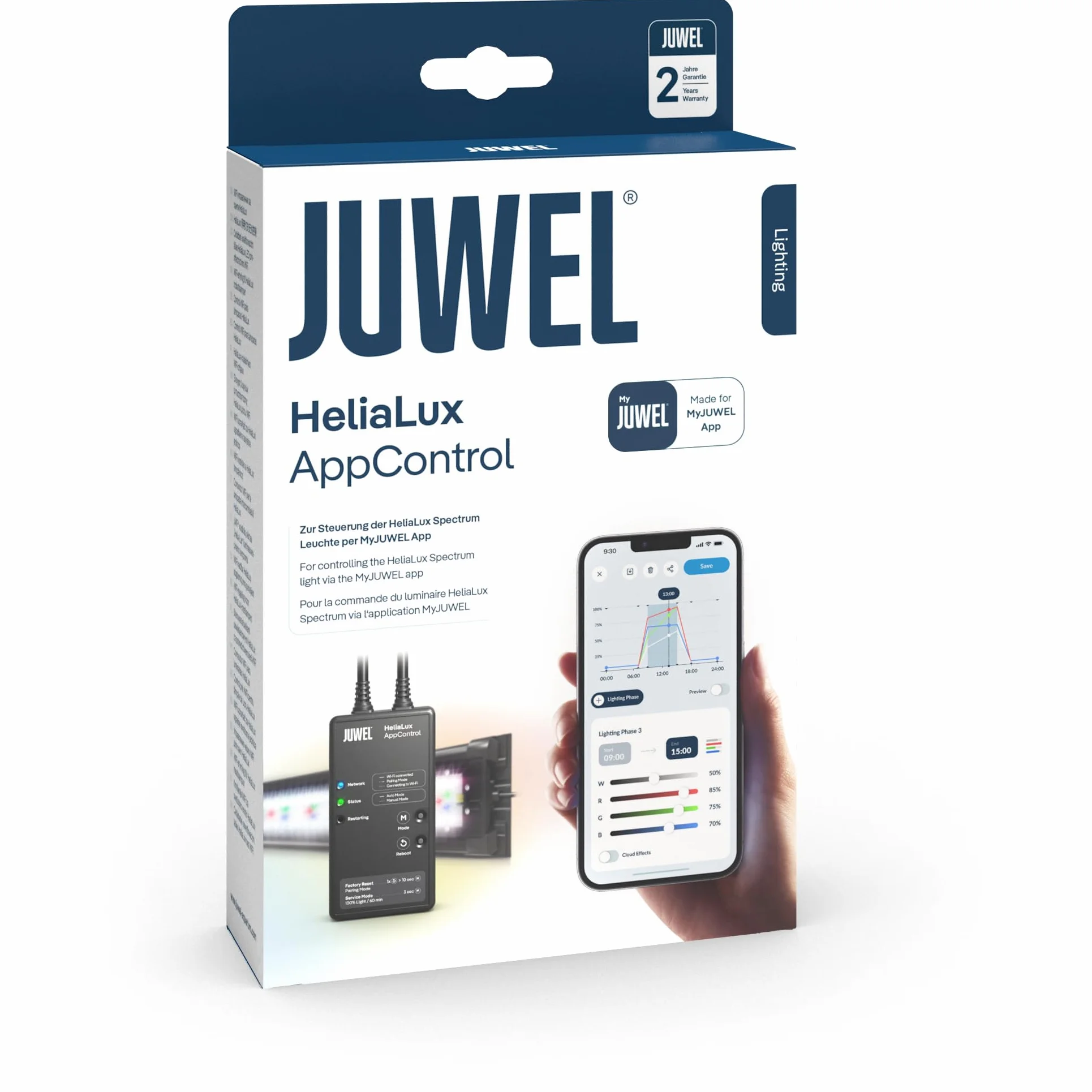 Juwel Aquarium - HeliaLux AppControl – per Controllare l'unità di Illuminazione HeliaLux Spectrum Tramite l'app MyJUWEL