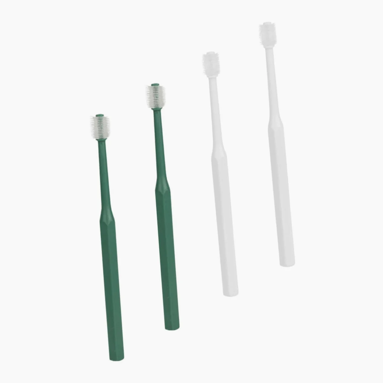 FOMIYES 2 Set Di Spazzolini Da Denti Per Animali Domestici Morbidi Per Gattini Cani Pulizia Dei Denti Manico in Plastica A 360 Gradi 4 Pezzi*2