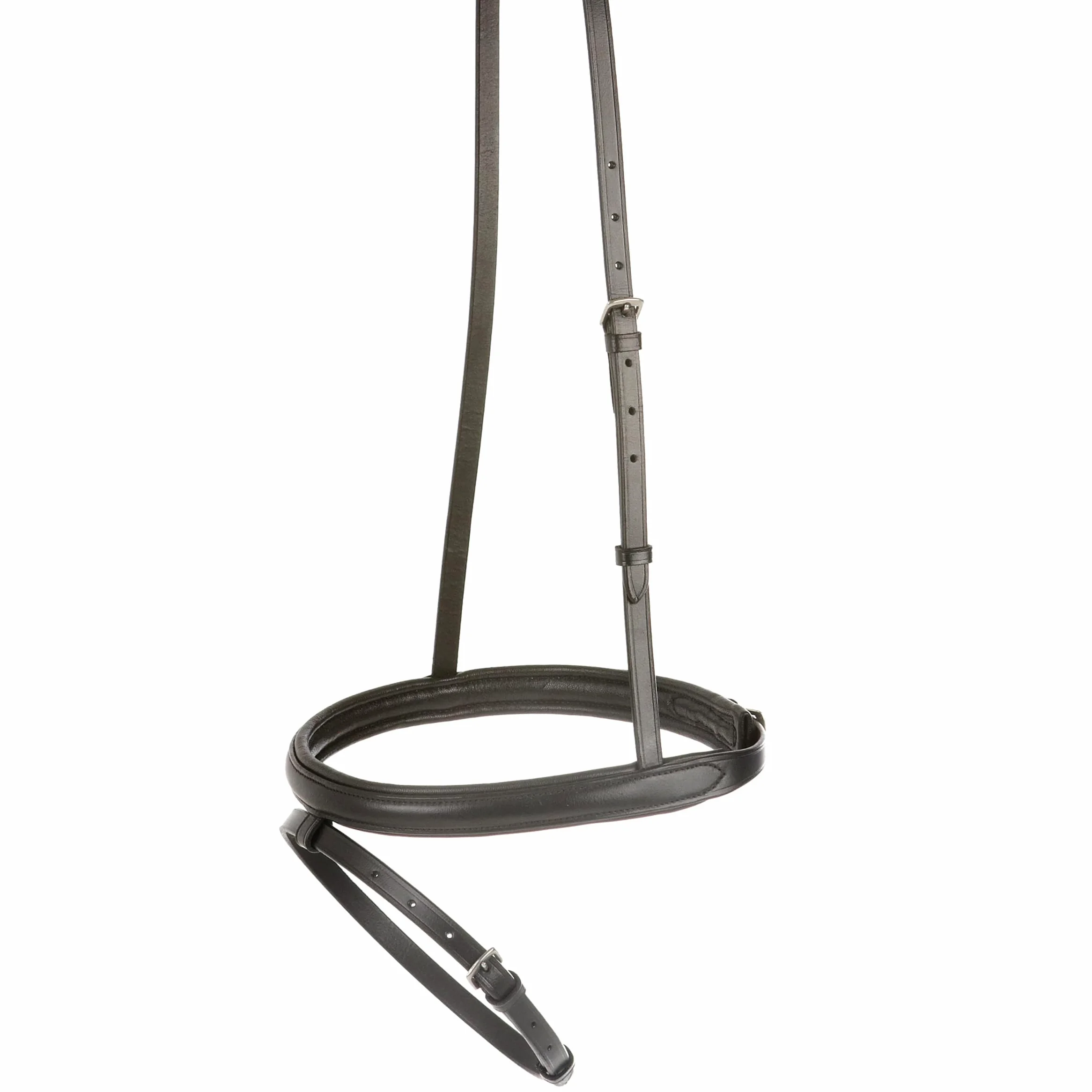 Kincade - Capezzino in pelle con chiudibocca II (Warmblood) (Nero)