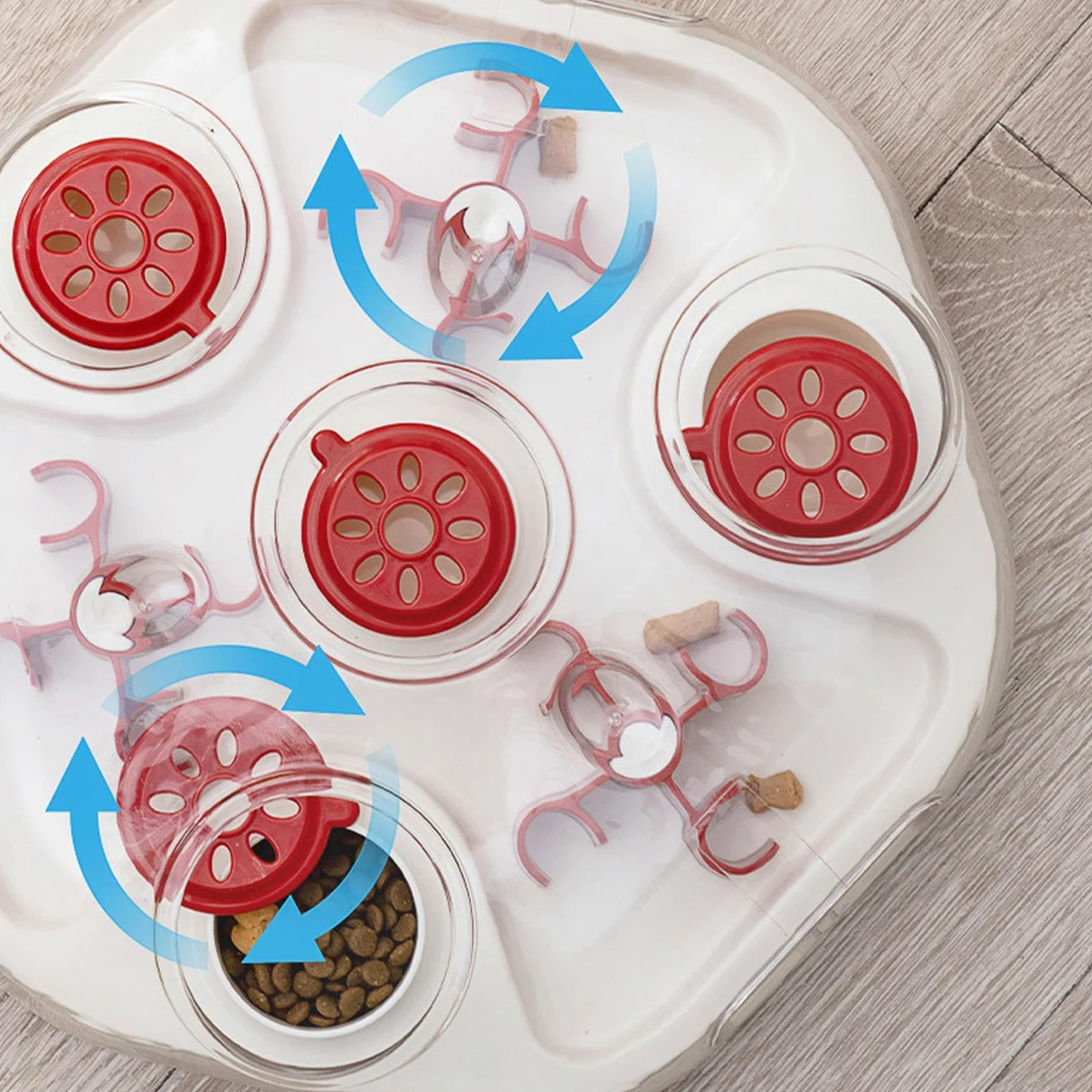 Puzzle per cani, gioco con alimentazione lenta con fori per snack, giocattolo dispenser per cani, per addestrare la dentizione masticare, giocare a casa, dalla noia e stimolazione mentale
