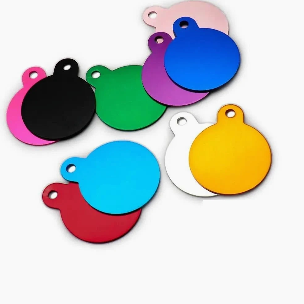 100 PZ Etichette Fai Da Te Incise Per Cani E Gatti Etichette Identificative Vuote In Alluminio Per Animali Domestici Pendenti Con Targhette Identificative Personalizzate Etichette Personalizzat