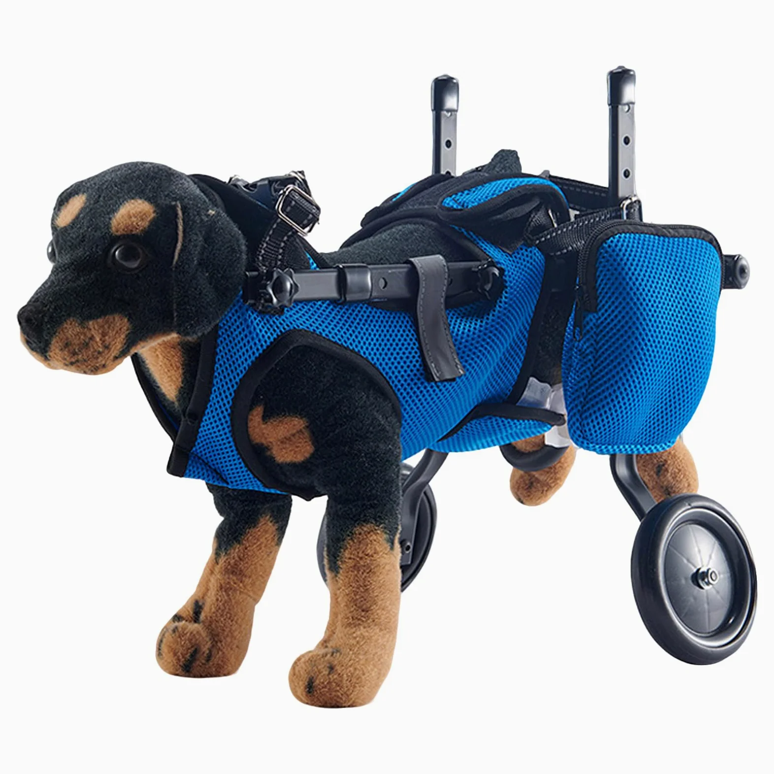 Sedia a rotelle per cani per le gambe posteriori, supporta la guarigione, regolabile 2 ruote, passeggino per cani e sedia a rotelle per piccoli feriti, disabili, paralizzati o sulle zampe