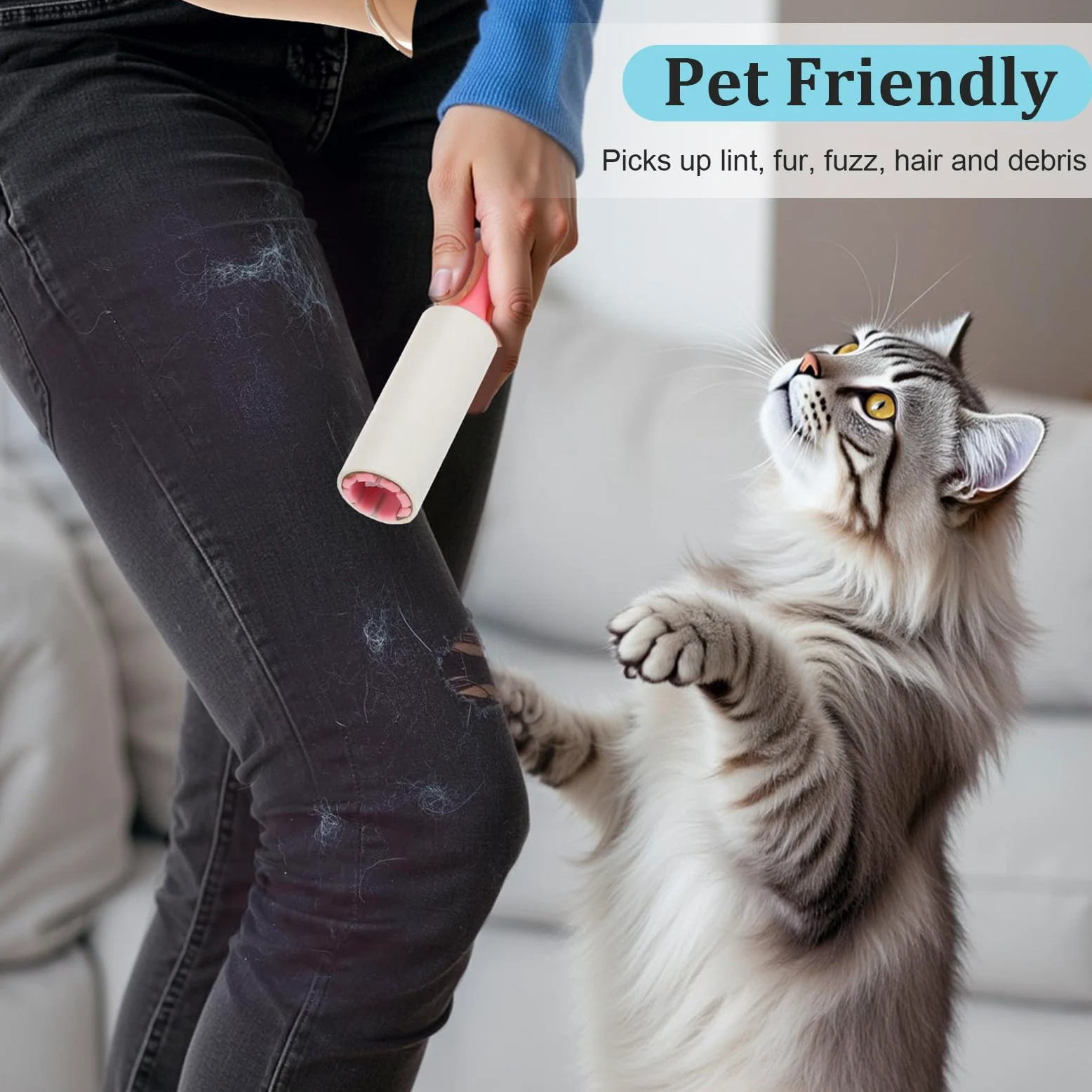40 mini rulli per pelucchi da viaggio, piccolo rullo per pelucchi da viaggio, con 30 fogli ciascuno, compatto e portatile per peli di animali domestici, vestiti, mobili, interni auto, 15 x 3 cm