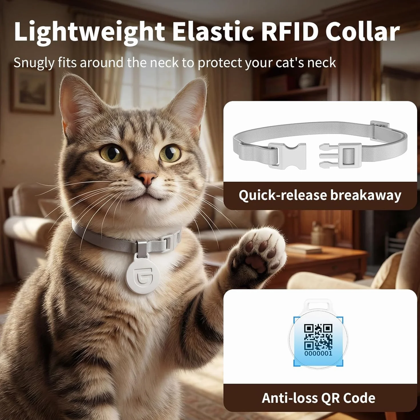 HoneyGuaridan RFID 5G WiFi Distributore Automatico Cibo Gatti, 4.6L Dispenser Crocchette Gatto con Pasti Personalizzati Attivati dal Collare, Monitoraggio Dietetico e Antifurto, Ciotola in Ceramica