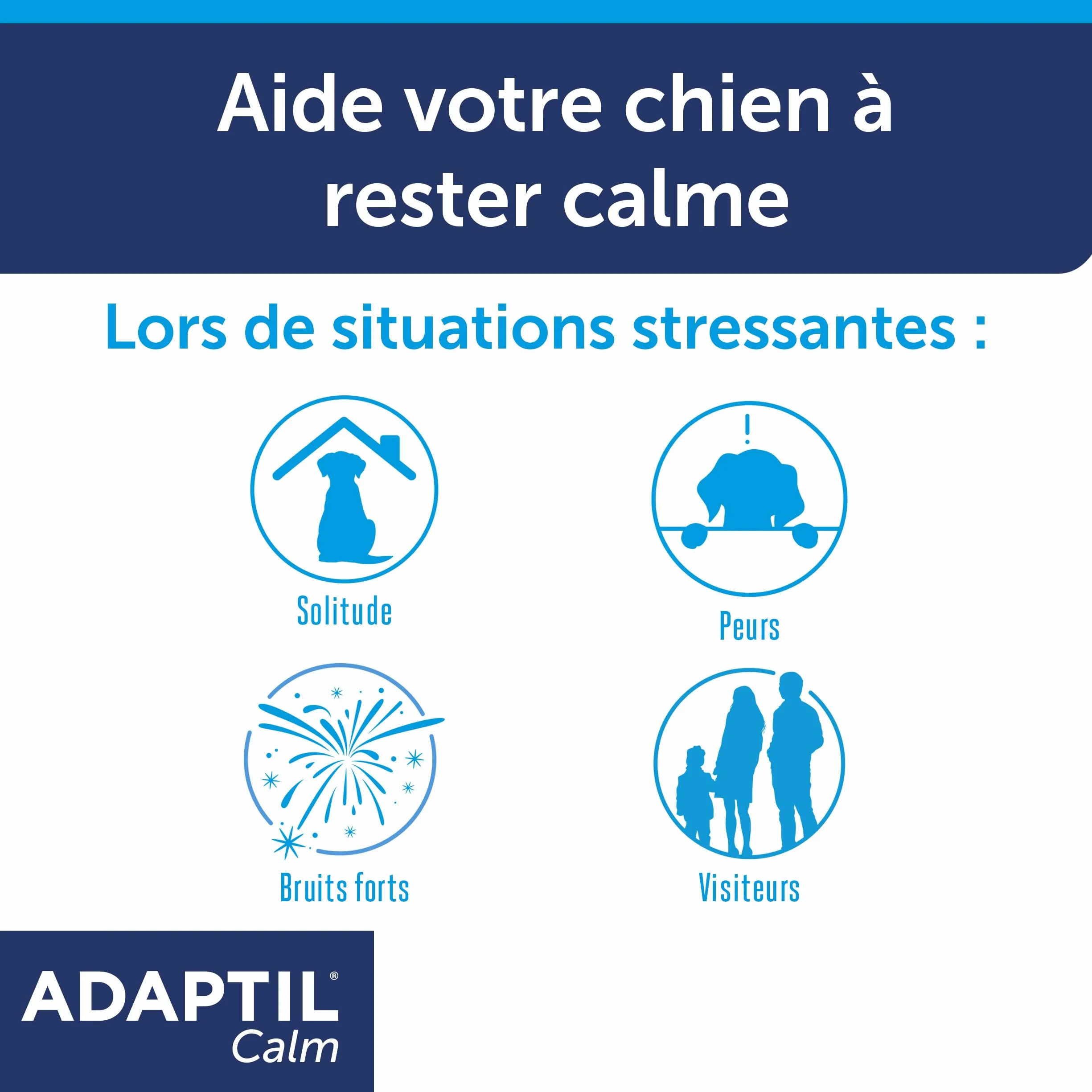 ADAPTIL Calm 30 Day Refill x 3, Aiuta Il Cane a Far Fronte a Problemi comportamentali e sfide di Vita, 48 ml x 3