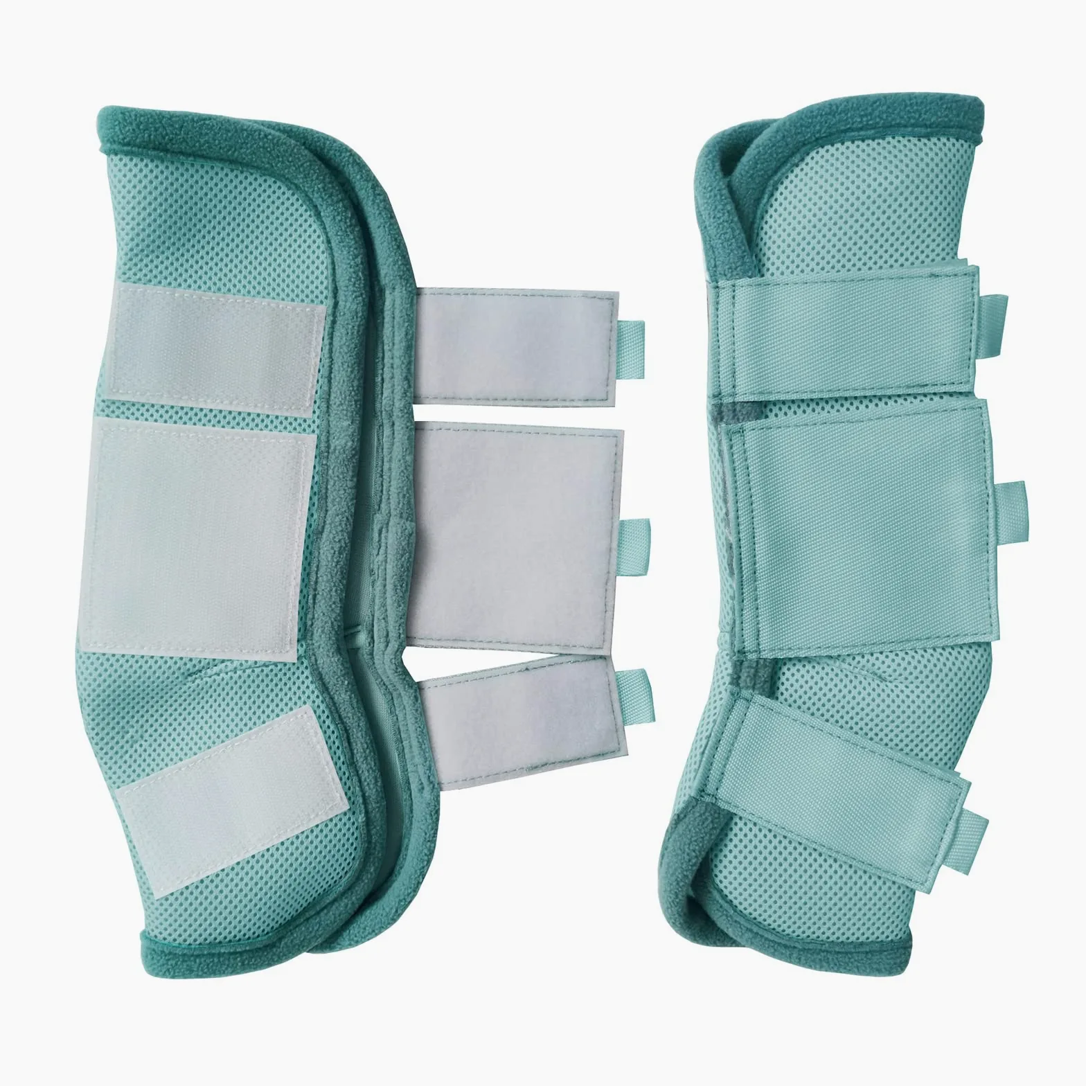 Set di 4 stivali da mosca per cavalli, traspiranti e comodi, leggings per cavalli in rete riducono il calpestio, lo stress degli zoccoli e l'affaticamento delle gambe, SkyBlue Pony