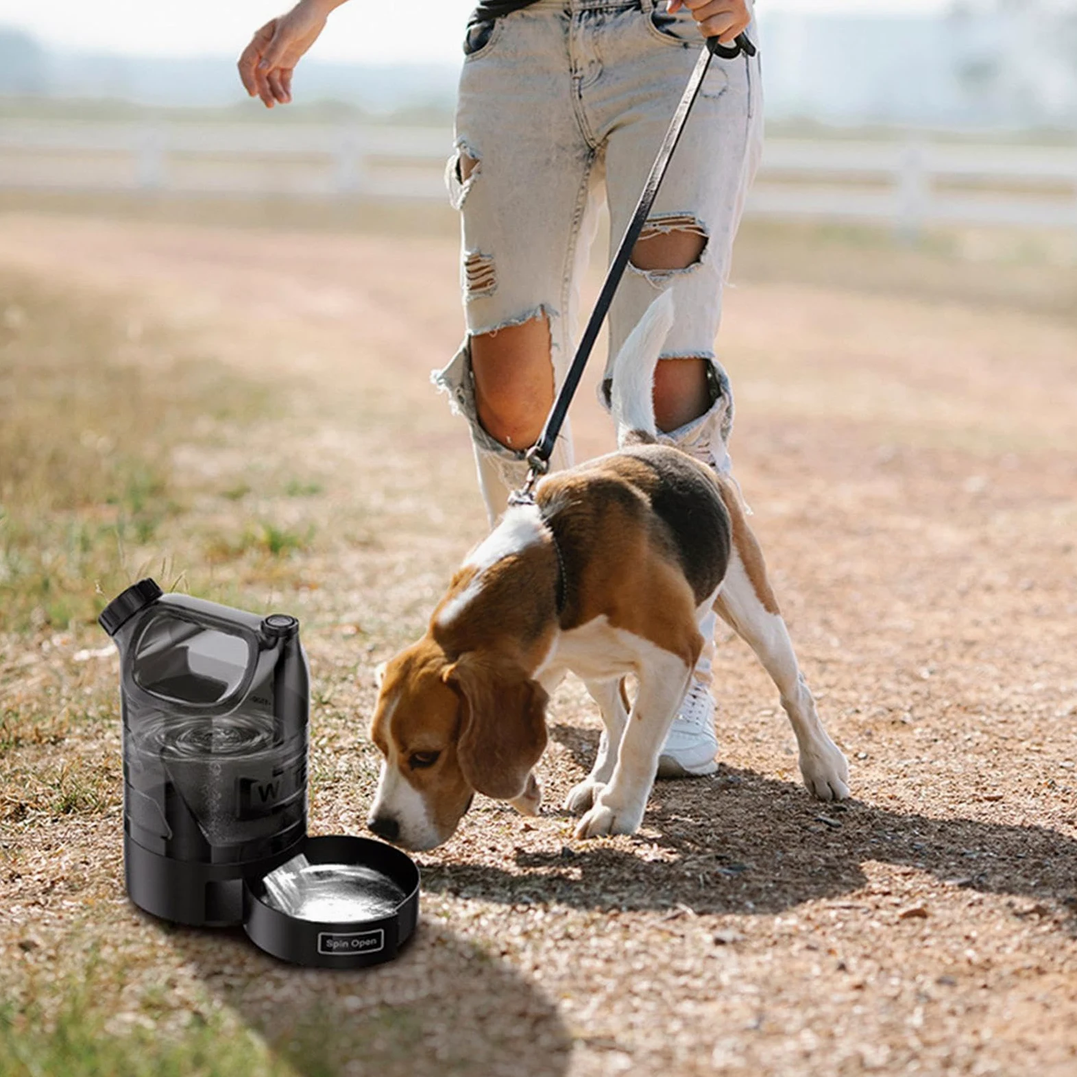 Borraccia Portatile Per Cani Dispenser Acqua Per Cani Da Passeggio | Borraccia per Acqua da Esterno Escursioni Campeggio Viaggi Casa