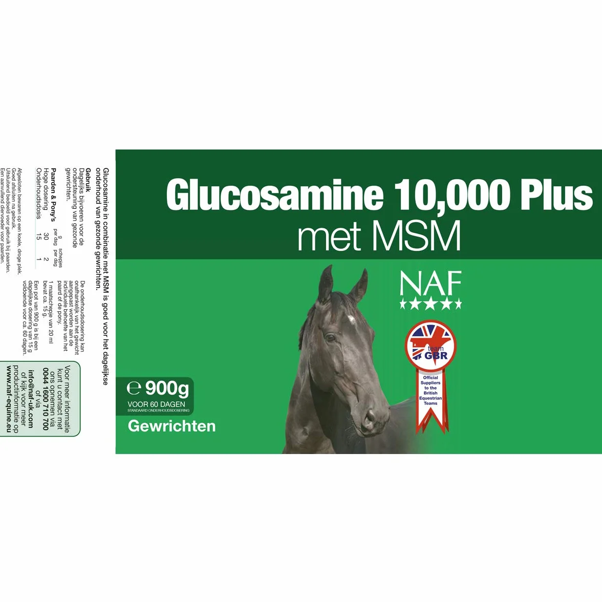 NAF GLUCOSAMINE 10,000 PLUS WITH MSM - 4.5 KG - NLF0498