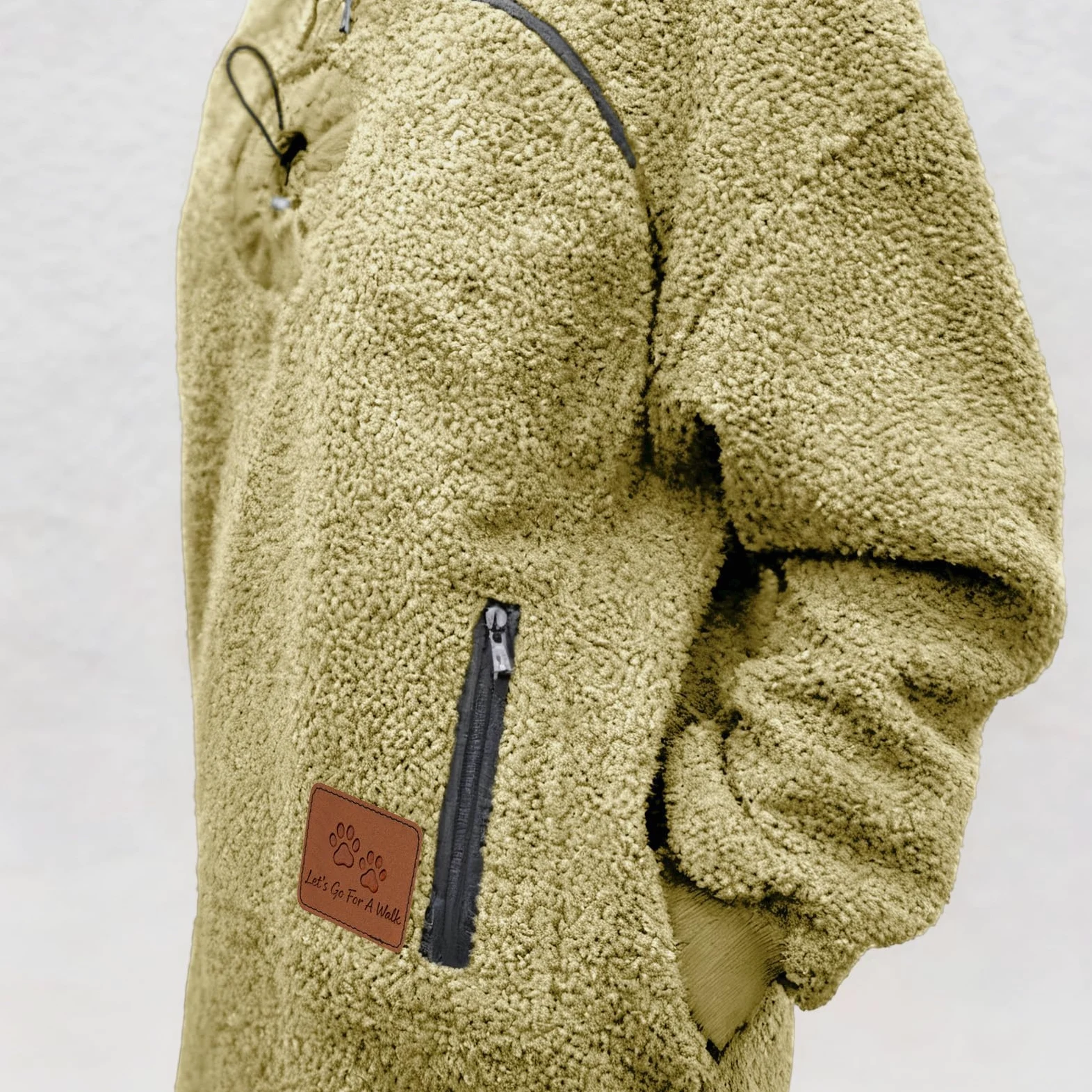 Generico Felpa con Cappuccio for Marsupio for Cani E Gatti con Cerniera, Tasca A Marsupio, Felpa con Cappuccio for Trasportino for Animali, Felpe Calde E Sciolte(Beige,X-Large)