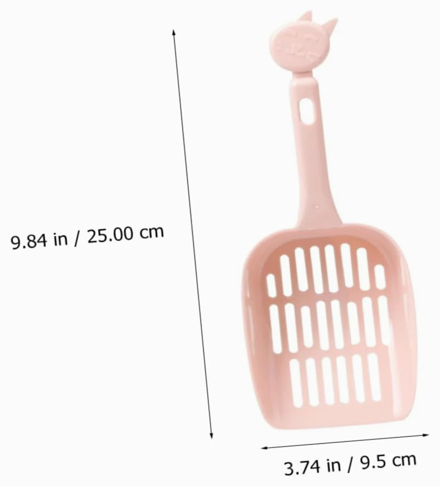 Paletta Lettiera Bocca Larga, Leggera Appendibile Animali(Gray,25x9.5cm)