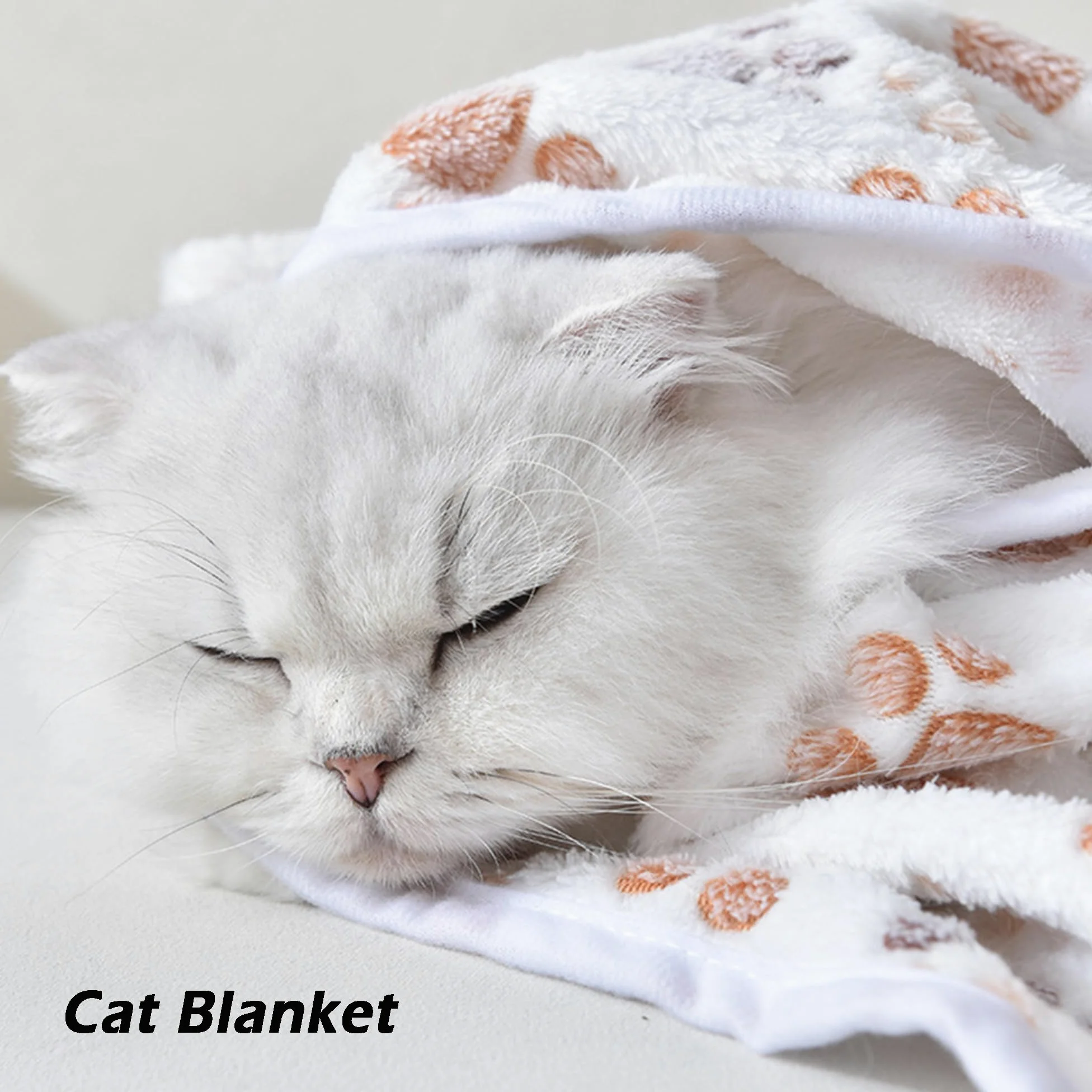Coperta in flanella per animali domestici, lavabile, con stampa di zampe, per letto, divano, auto, coperta calmante per cani, gatti e cani, morbida coperta per animali domestici (grigio, 6