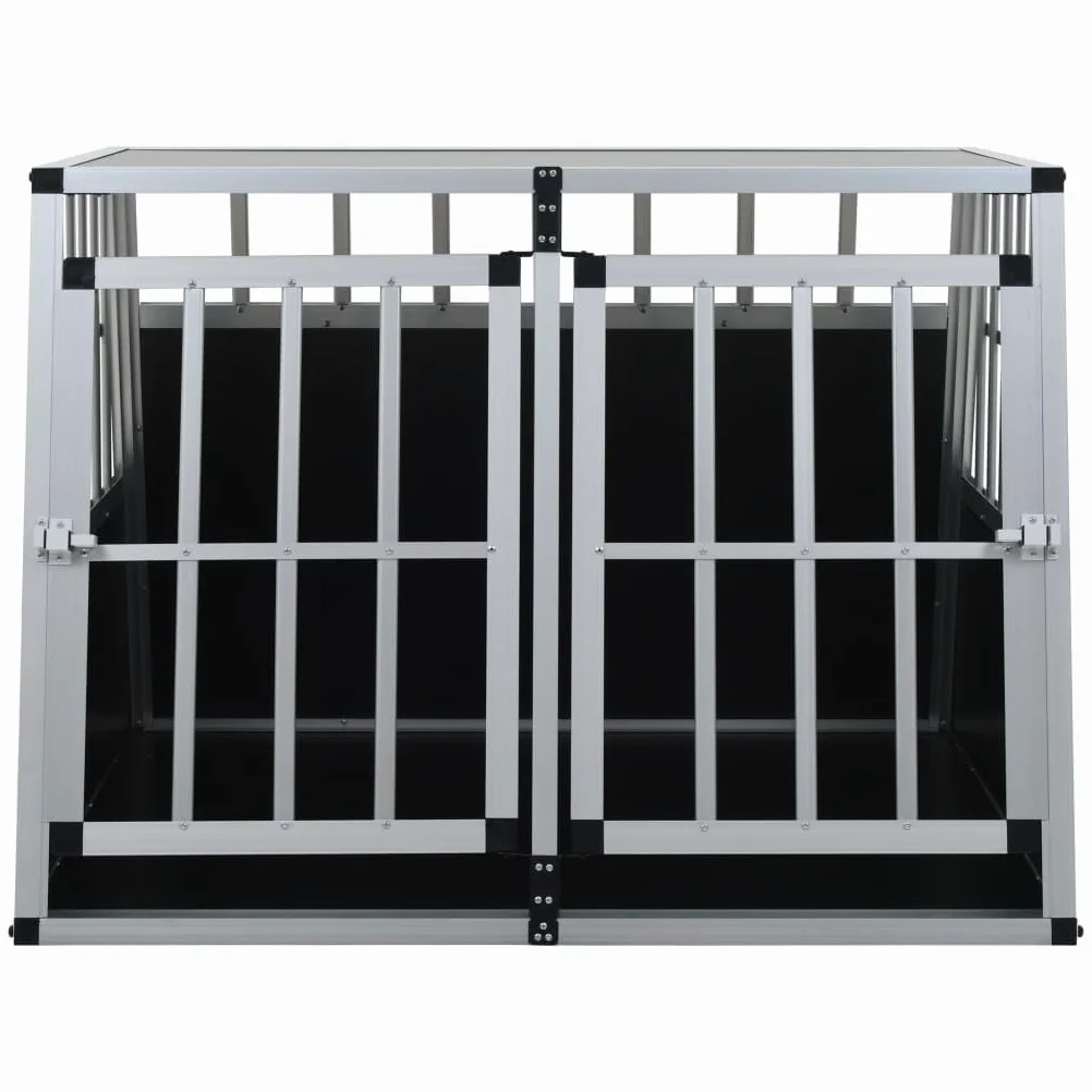 Generico Trasportino per Cani con Doppia Porta 94x88x69 cm,Argento,19.1kg,170665