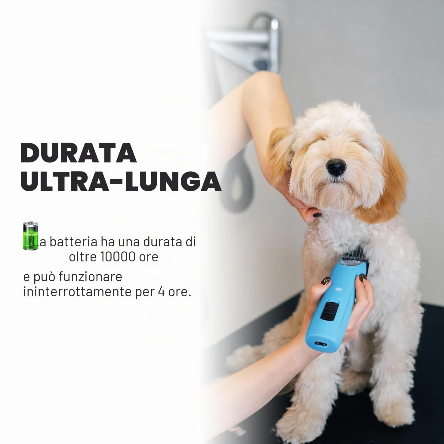 Tosatrice per Cani Professionale,Tosatrice a 2 Velocità Design Ergonomico per Cani e Gatti, Tosatrice per Peli di Animali Spessi, Lunghi e Ricci