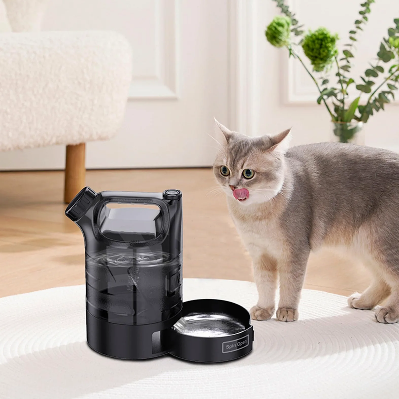 Borraccia Portatile per Cani e Cuccioli - Dispenser Acqua Per Cani Da Passeggio | Borraccia Con Capienza Abbondante Per Campeggio, Viaggi, Aperto, Spiaggia, Escursionismo