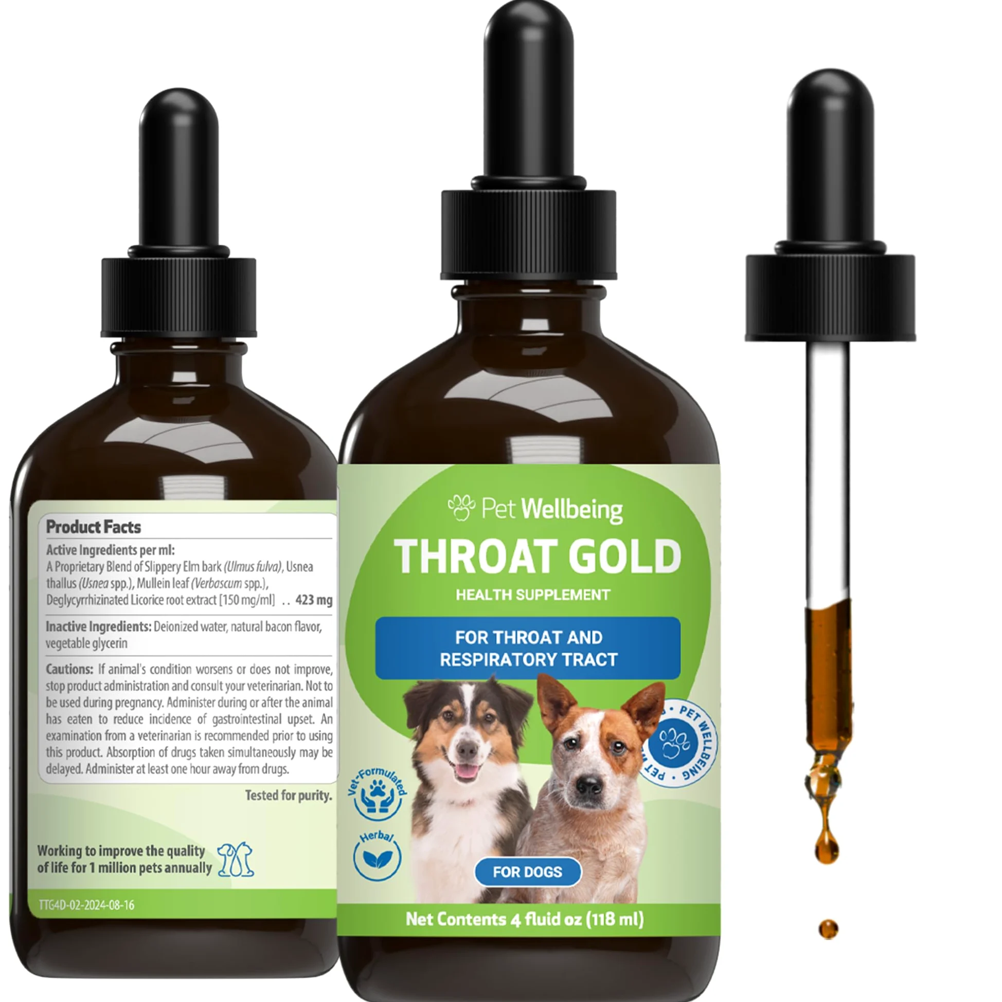 Pet Wellbeing Gola Oro - Tosse E Gola Succhietto.