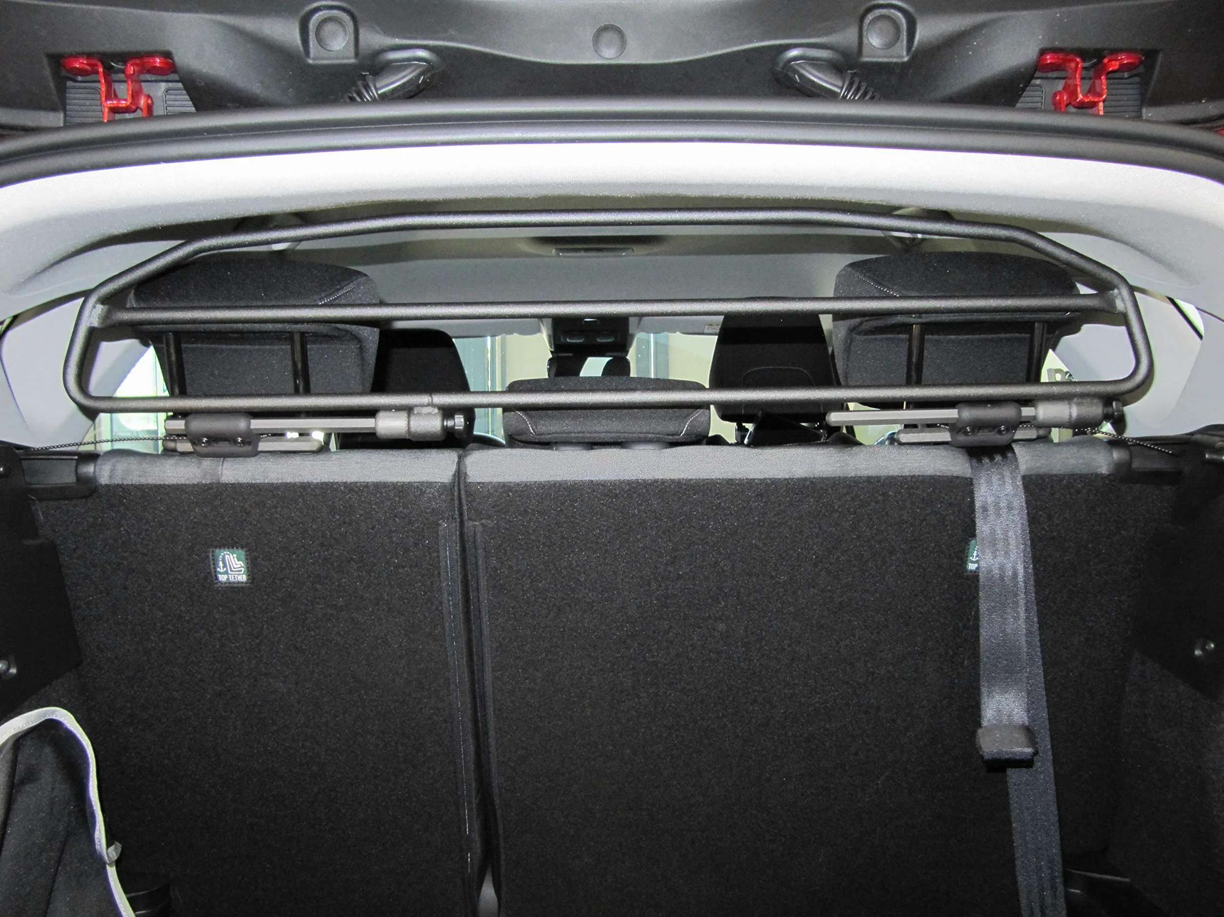 ERGOTECH Divisorio Griglia Rete Divisoria Compatibile con Renault Captur, RDA65HBG-2HXXS, per Trasporto Cani e Bagagli.