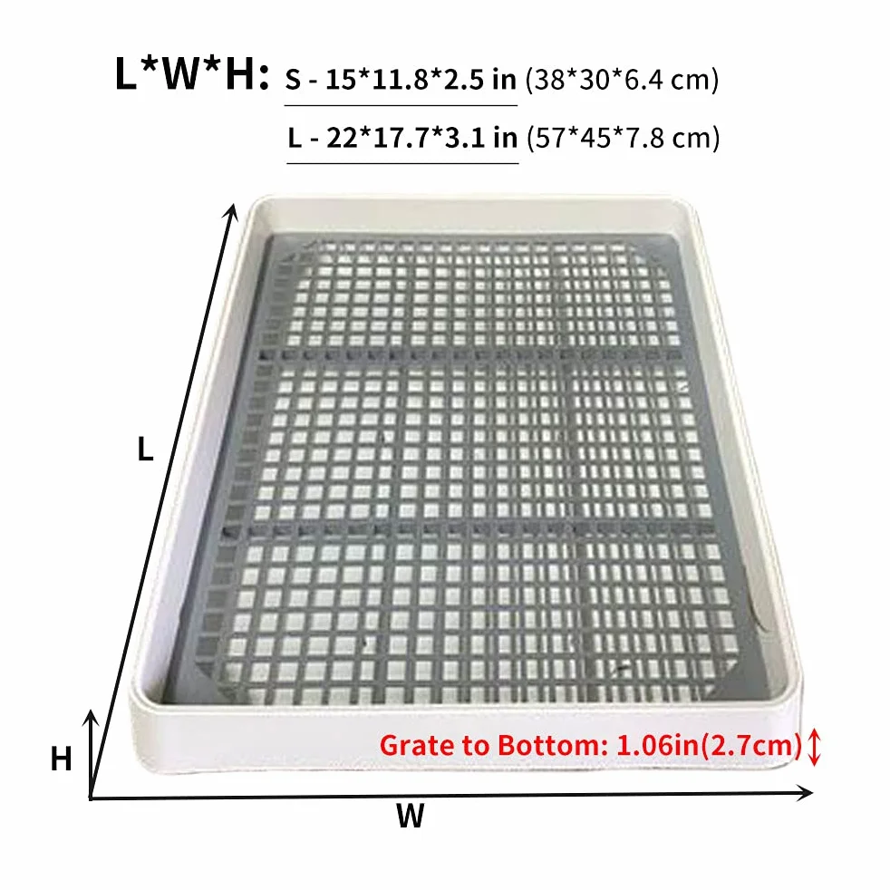 Lettiera per coniglietti super large con griglia, lettiera extra large per coniglietti