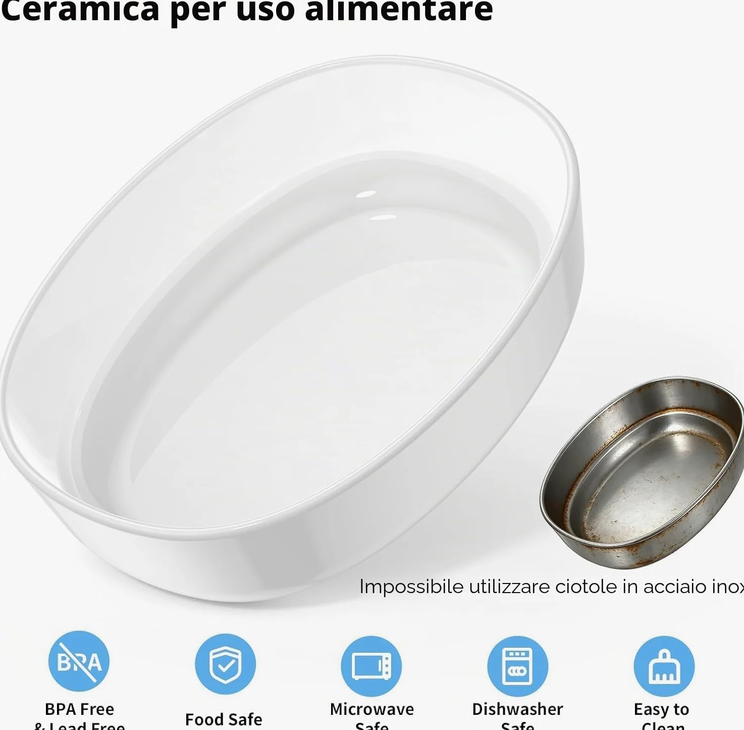 HoneyGuaridan 4.6L RFID Dispenser Crocchette Gatto con WiFi 5G e Antifurto | Distributore Automatico Cibo Gatti con Collare, Nutrizione su Misura, Monitoraggio Dietetico, Antifurto, Ciotola in Ceramica