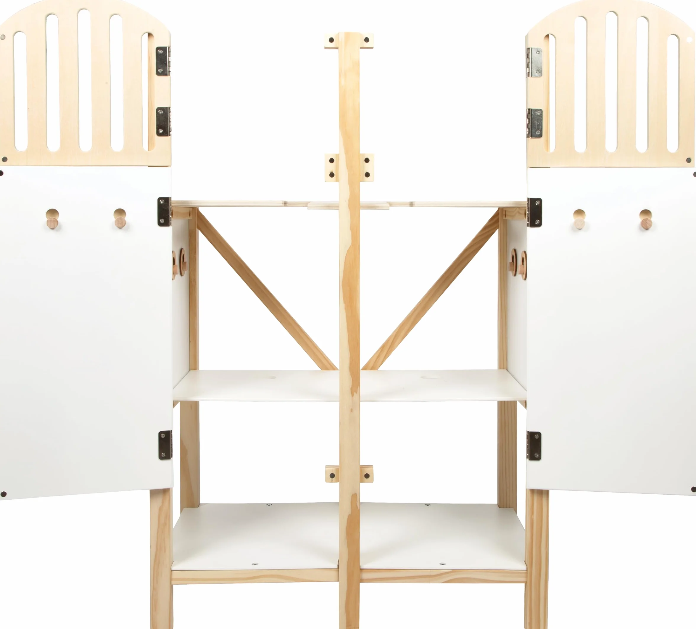 small foot Stalla per cavallucci, box in legno per due cavallucci, per bambini dai 3 anni, 12795