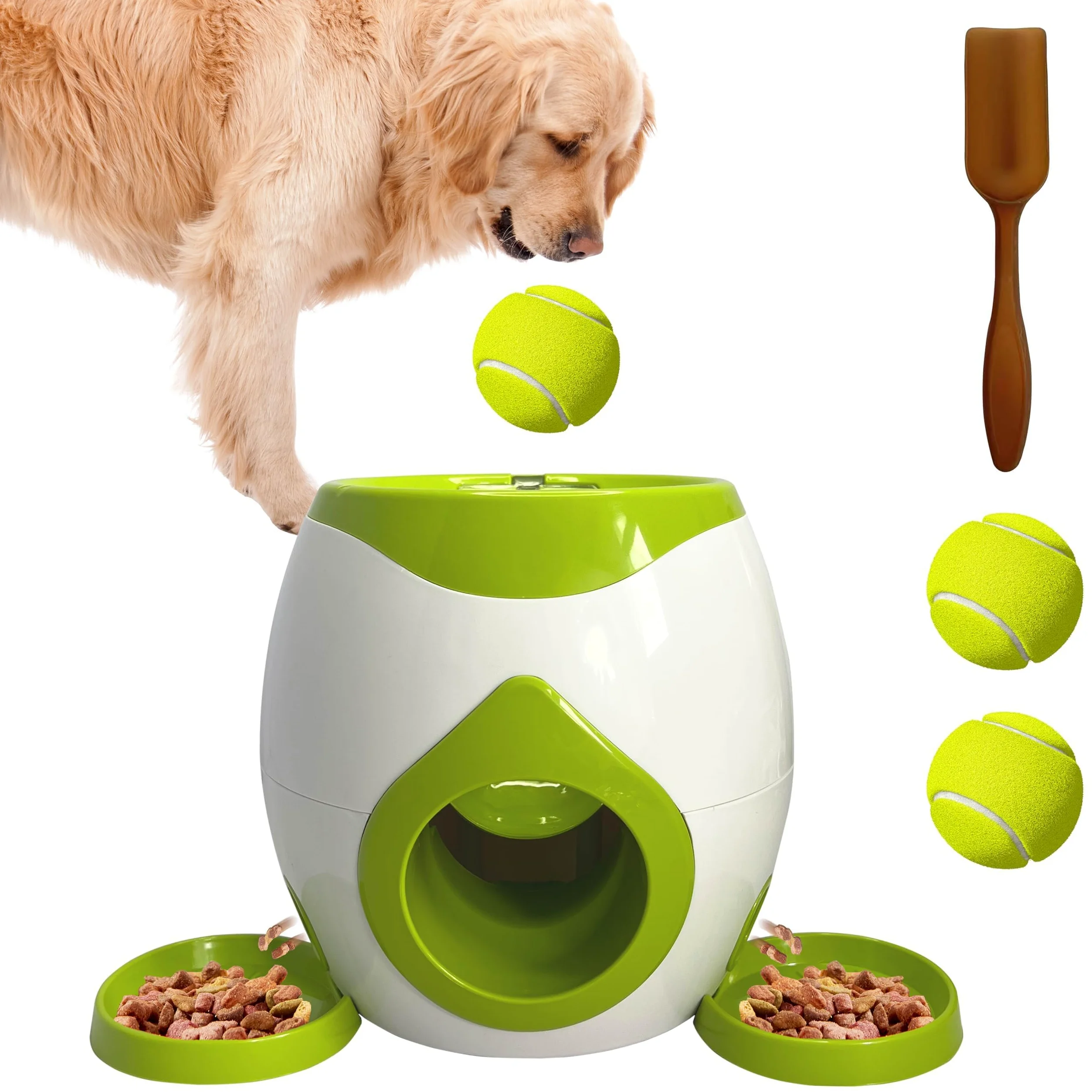 Abull - Giocattolo puzzle per cani, giocattolo interattivo per cani, migliora il QI degli animali domestici e li tiene occupati, dispenser 2 in 1 e alimentatore lento per mangiare sano, divertente e