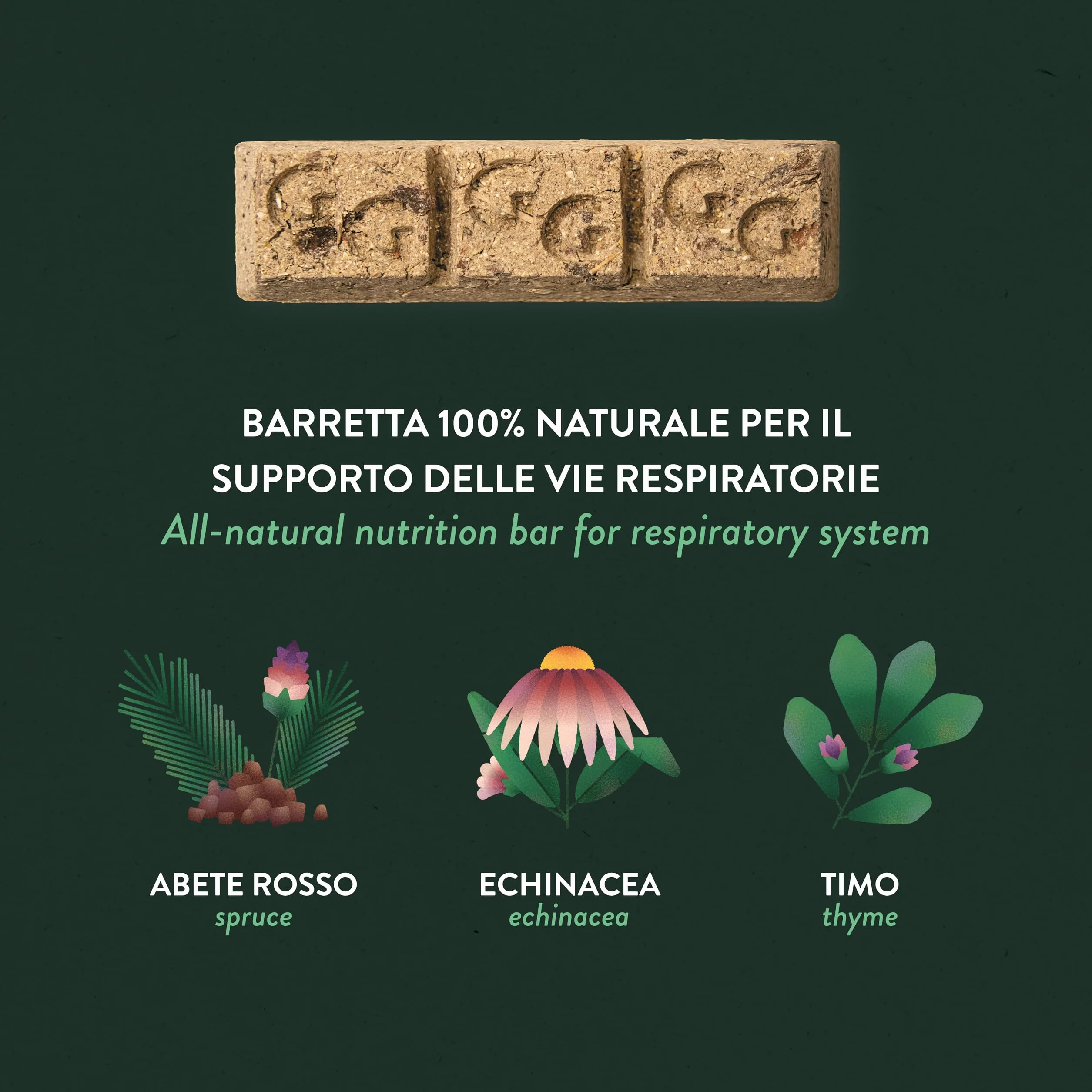 Guidolin Horses Equibar Respirity Barretta Funzionale per il Supporto dell'Apparato Respiratorio del Cavallo 100% Naturale Doping Free 600g per Cavalli
