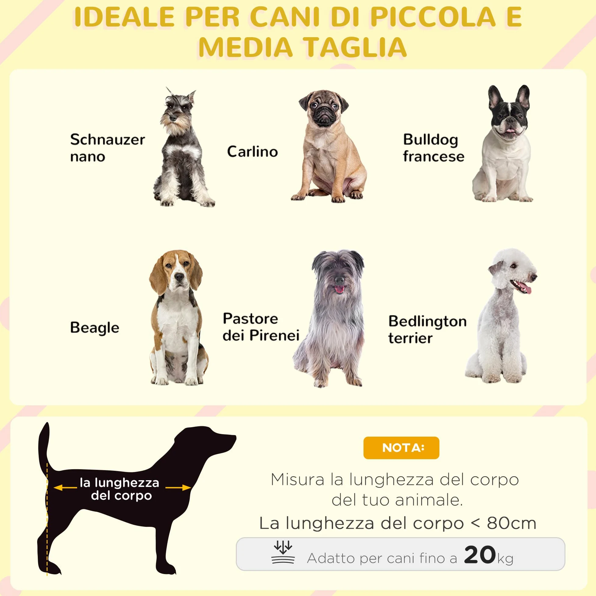 PawHut Casetta per Cani Taglia Piccola e Media in Legno di Abete, Design Rialzato con Tenda Protettiva, 2 Finestre e Fondo Rimovibile, 109x79x72 cm
