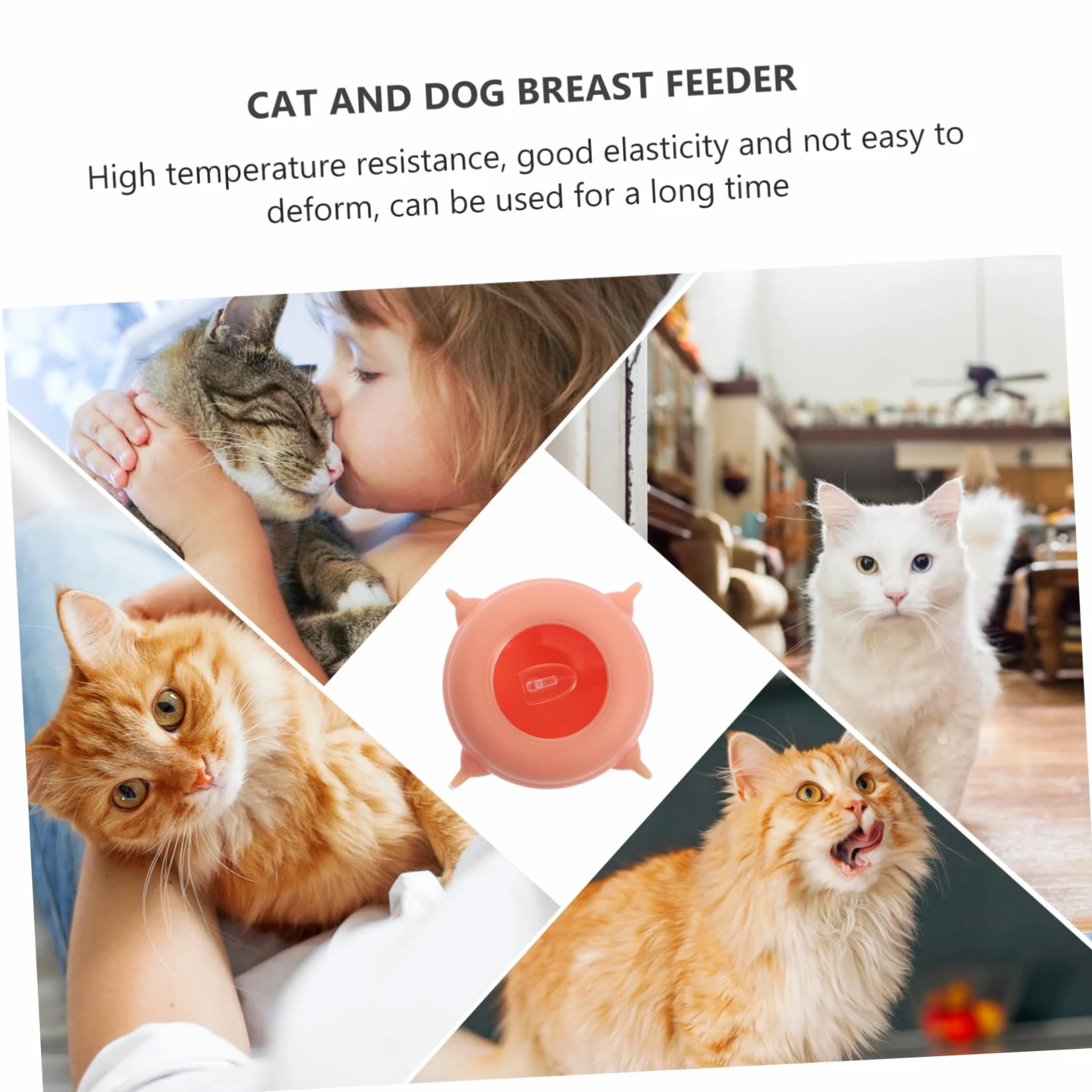 Biberon per Animali Domestici in Silicone Resistente ad Alta Temperatura Tettarelle Multiuso per Cuccioli Gattini Accessorio per Allattamento Facile da Pulire