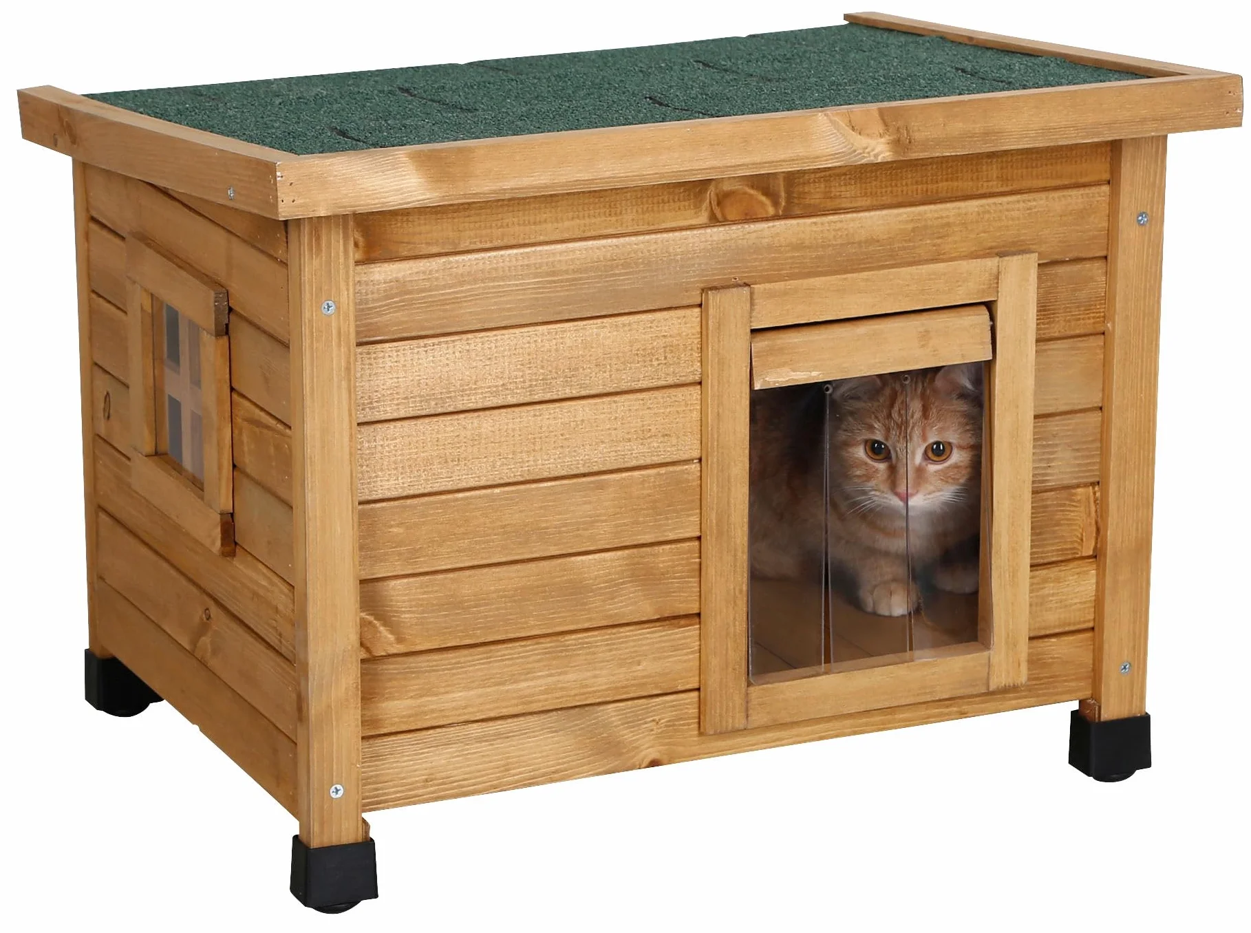 KERBL Maison pour chat Rustica 57x42x45cm - Bois
