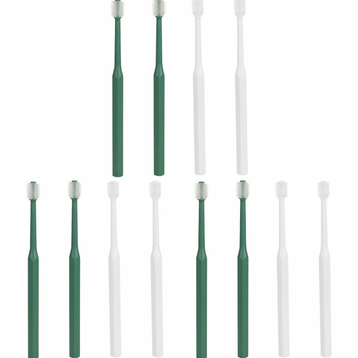 Mipcase 12pezzi Spazzolino Da Denti Per Animali Domestici Spazzolino Leggero Con Manico Ergonomico e Setole Morbide Pulizia Orale Profonda Per Cani e Gatti Gradi Di Comfort e Praticità