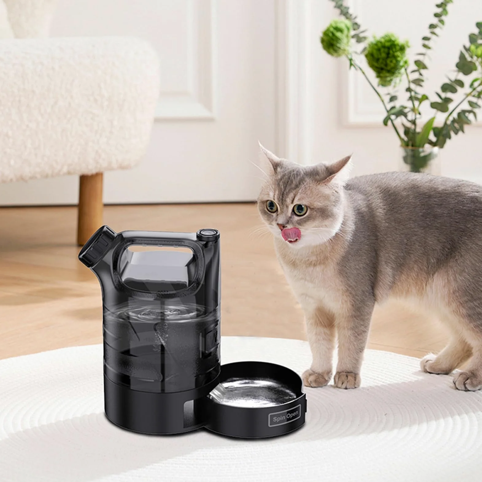 Bottiglia d'Acqua da Viaggio per Cani Dispenser da Bere per Animali | Borraccia Con Capienza Abbondante Per Campeggio, Viaggi, Aperto, Spiaggia, Escursionismo