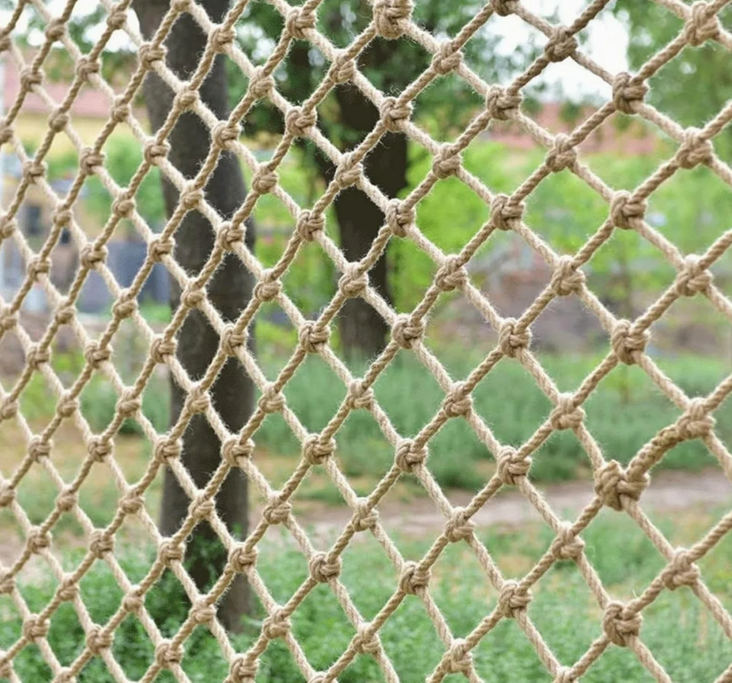 Generico Reti di carico Rete di Sicurezza per Corda di Iuta Resistente Protezione Bambini Corda per Bambini, Rete di Sicurezza anticaduta - Recinzione da Giardino Personalizzabile Barriera per la pri