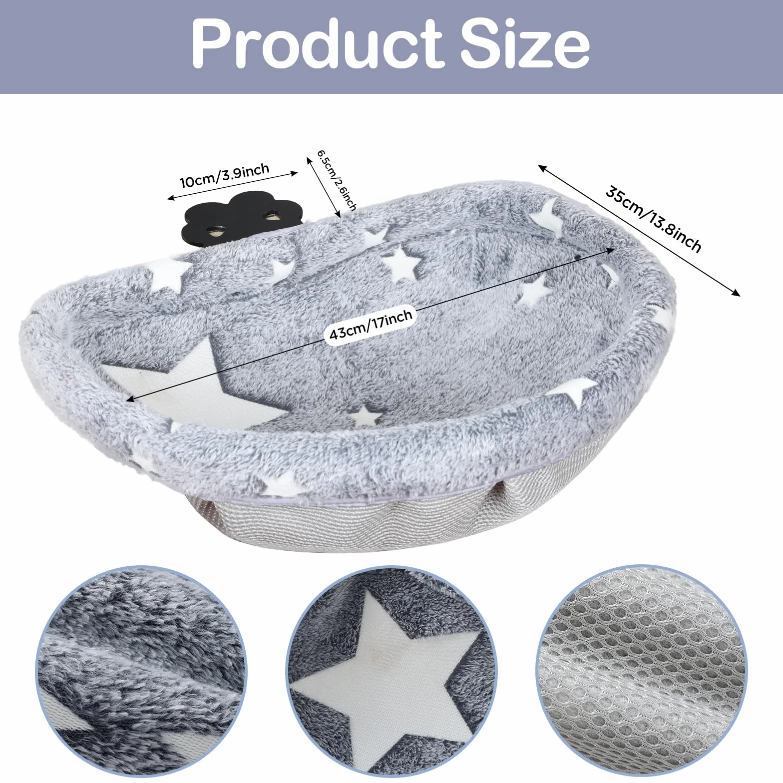 Amaca da scrivania per gatti con morsetto, design pieghevole che si illumina al buio, struttura in metallo robusta, copertura rimovibile e lavabile, supporta fino a 22,7 kg