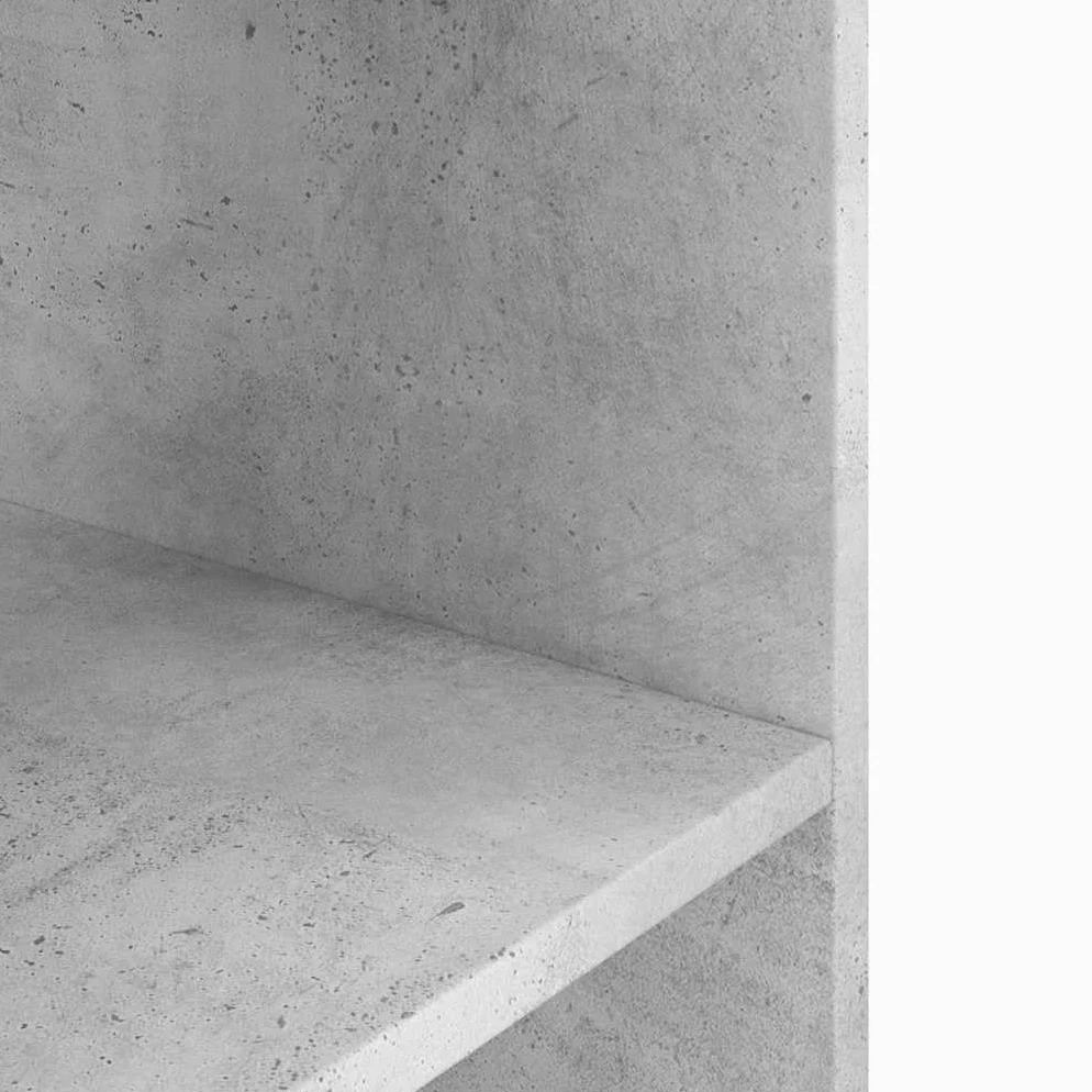 Supporto per acquario, grigio cemento, 80 x 35 x 60 cm, in legno, stabile mobile inferiore per acquario con 3 ripiani, pratico armadio per acquario per riporre mangime per pesci e accessori