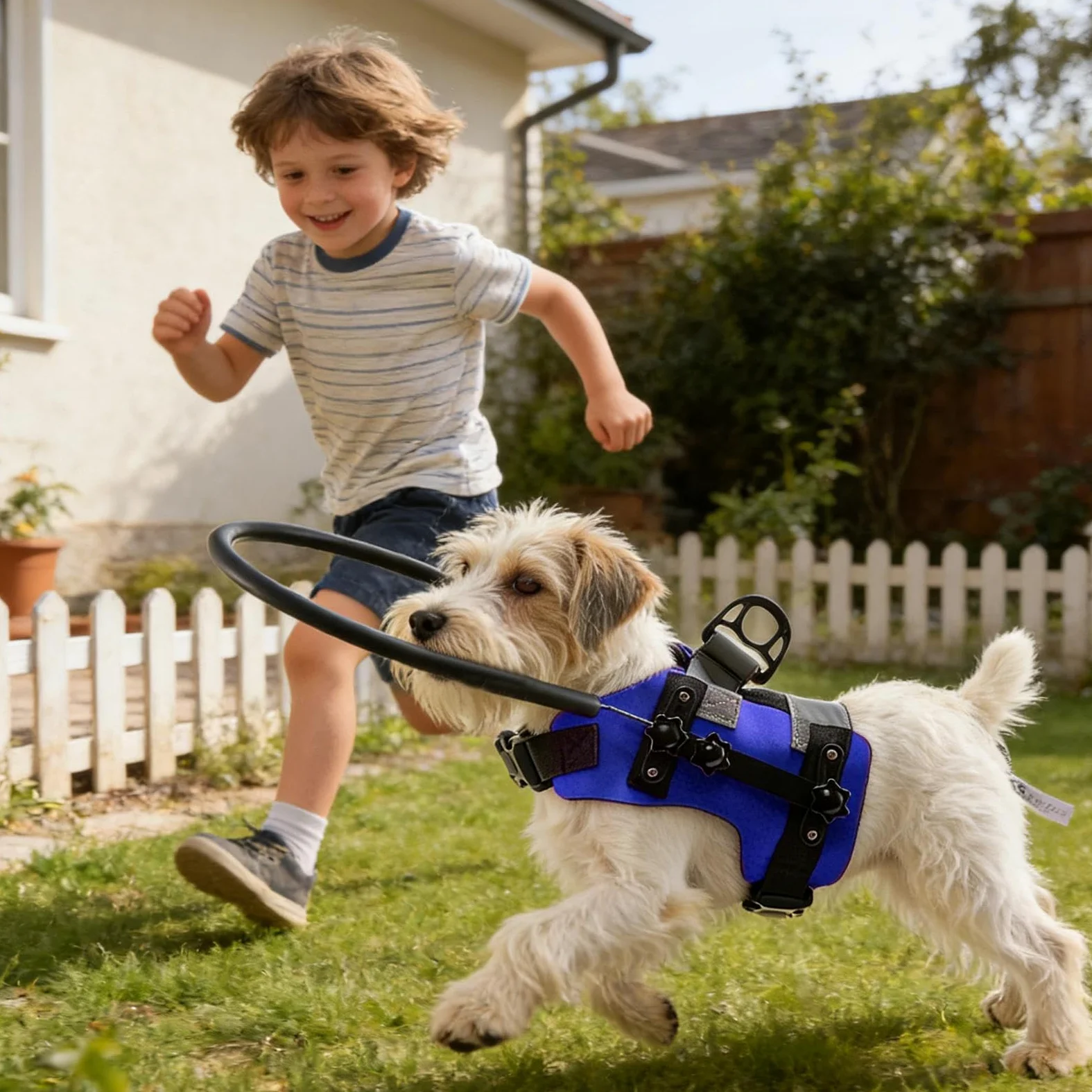 Anello per cani ciechi Pettorina con collare per gatto cieco con strisce | Collare regolabile per animali per orientamento Per passeggiate, viaggi, addestramento, interni, escursioni