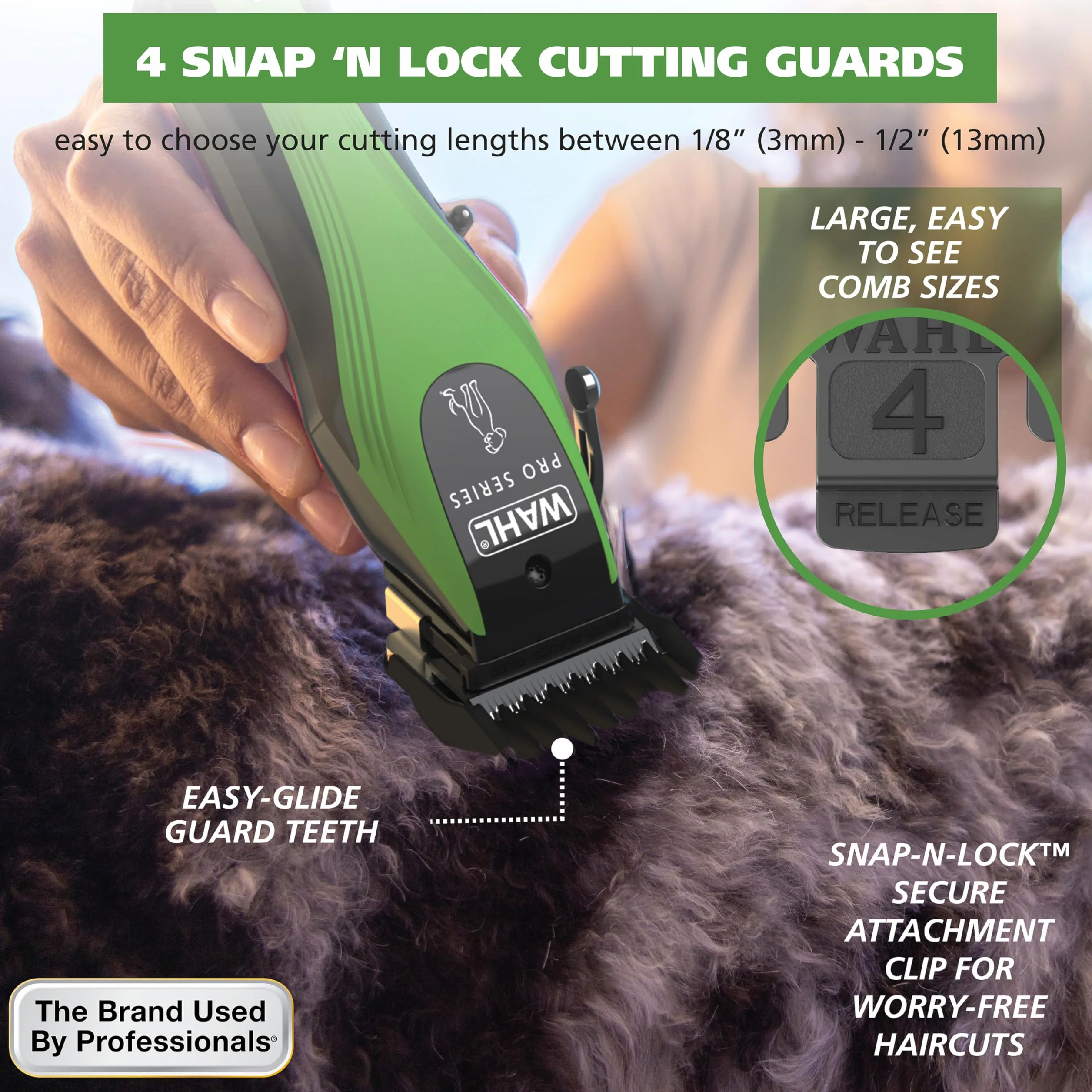 Wahl Pro Series 3025854 - Kit per la toelettatura del cane, senza fili, agli ioni di litio, ricaricabile, per cappotti spessi, modello 3025854