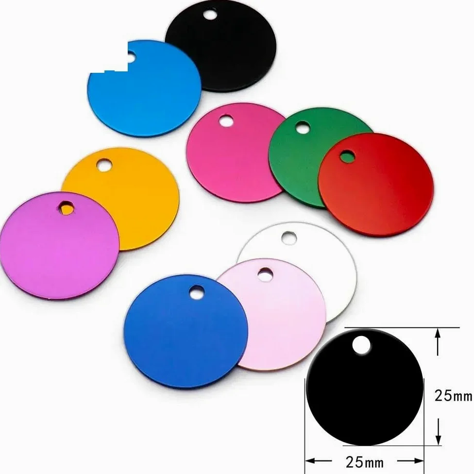 100 PZ Etichette Fai Da Te Incise Per Cani E Gatti Etichette Identificative Vuote In Alluminio Per Animali Domestici Pendenti Con Targhette Identificative Personalizzate Etichette Personalizzat