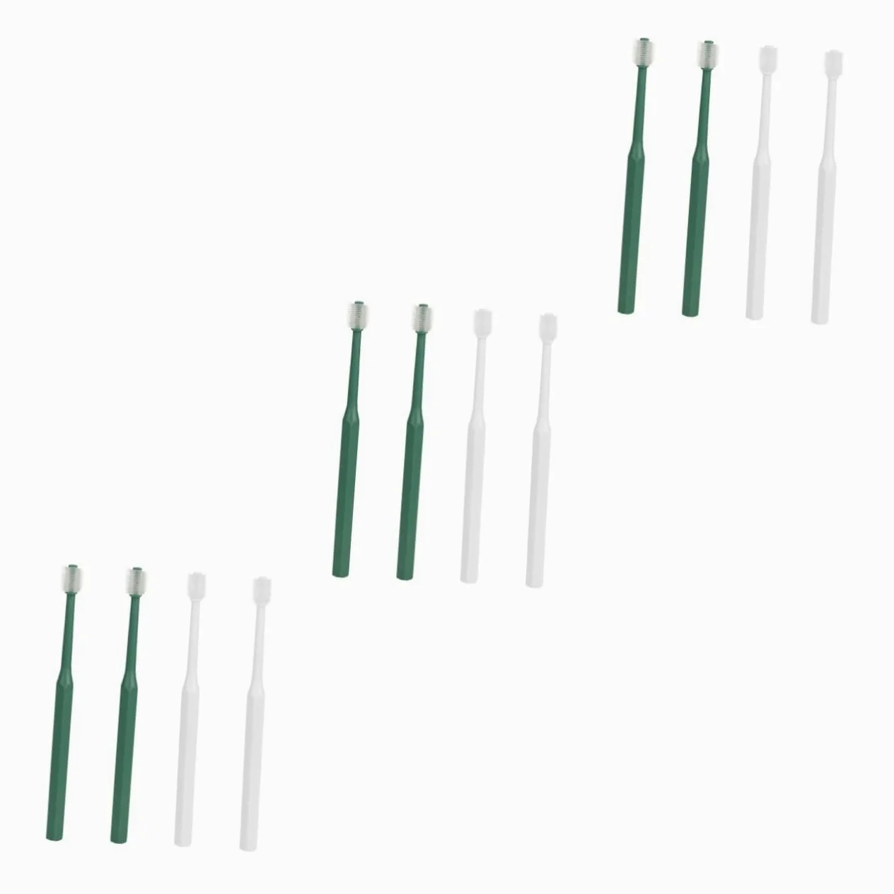 SUPVOX 3 Set Di Spazzolini Da Denti Per Cani Con Setole Morbide E Portatili Per Animali Domestici Pulizia Orale A 360 Gradi in Plastica Per Gatti E Cani 4 Pezzi*3
